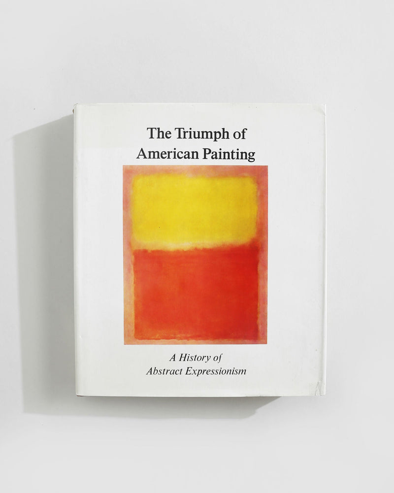 The Triumph of American Painting art book with abstract painting cover