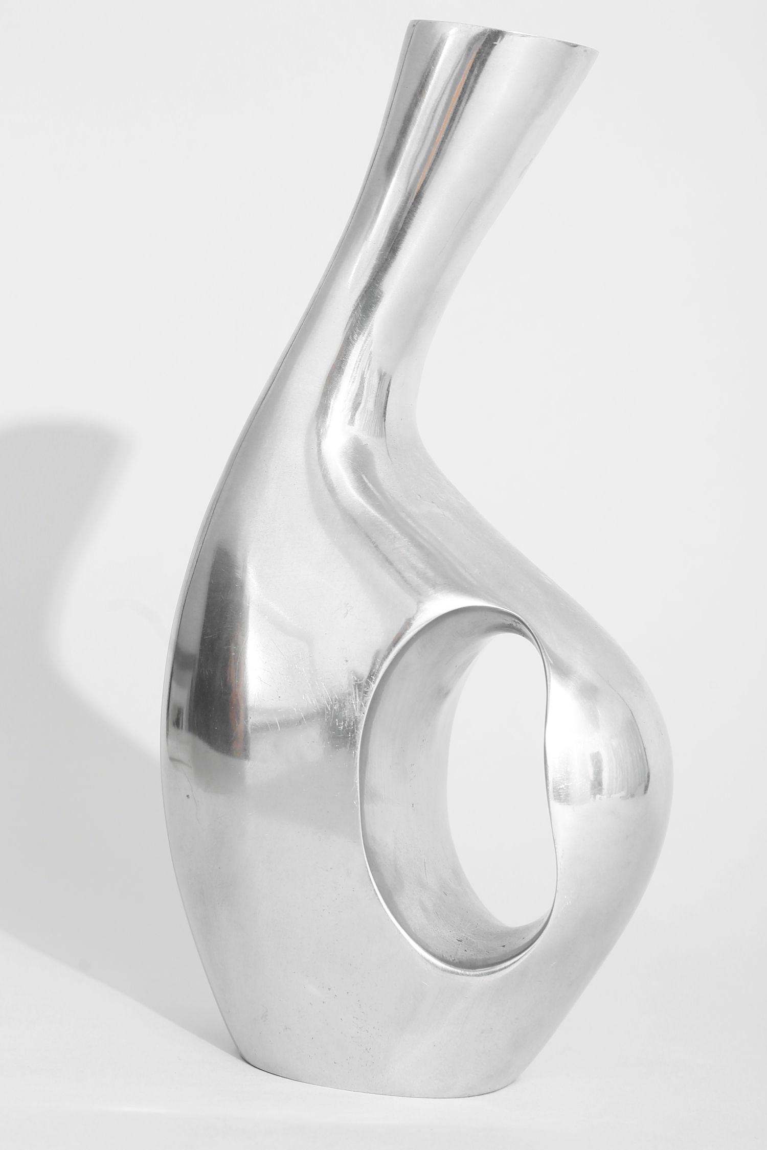 Chrome Sculptural Vase
