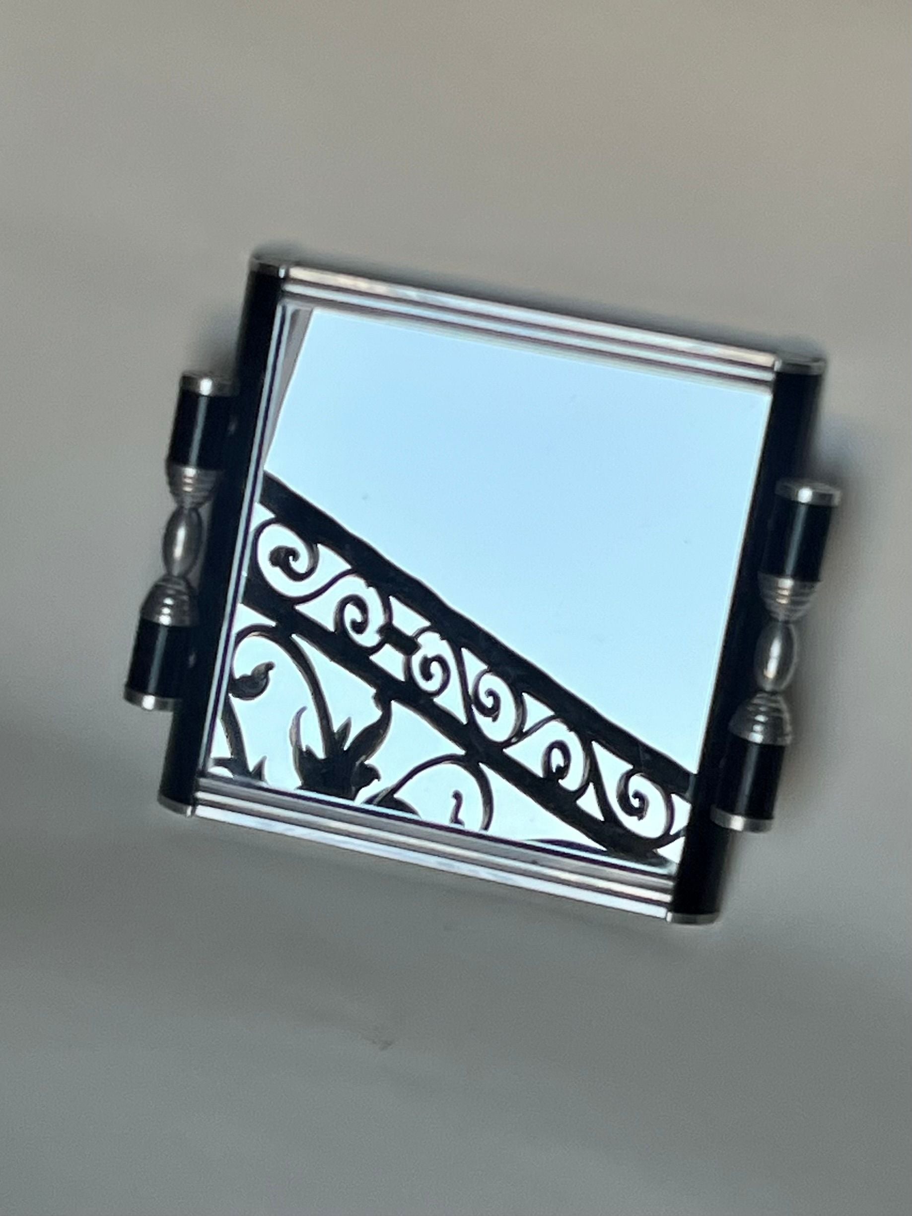 Art Deco Mirrored Serving Tray