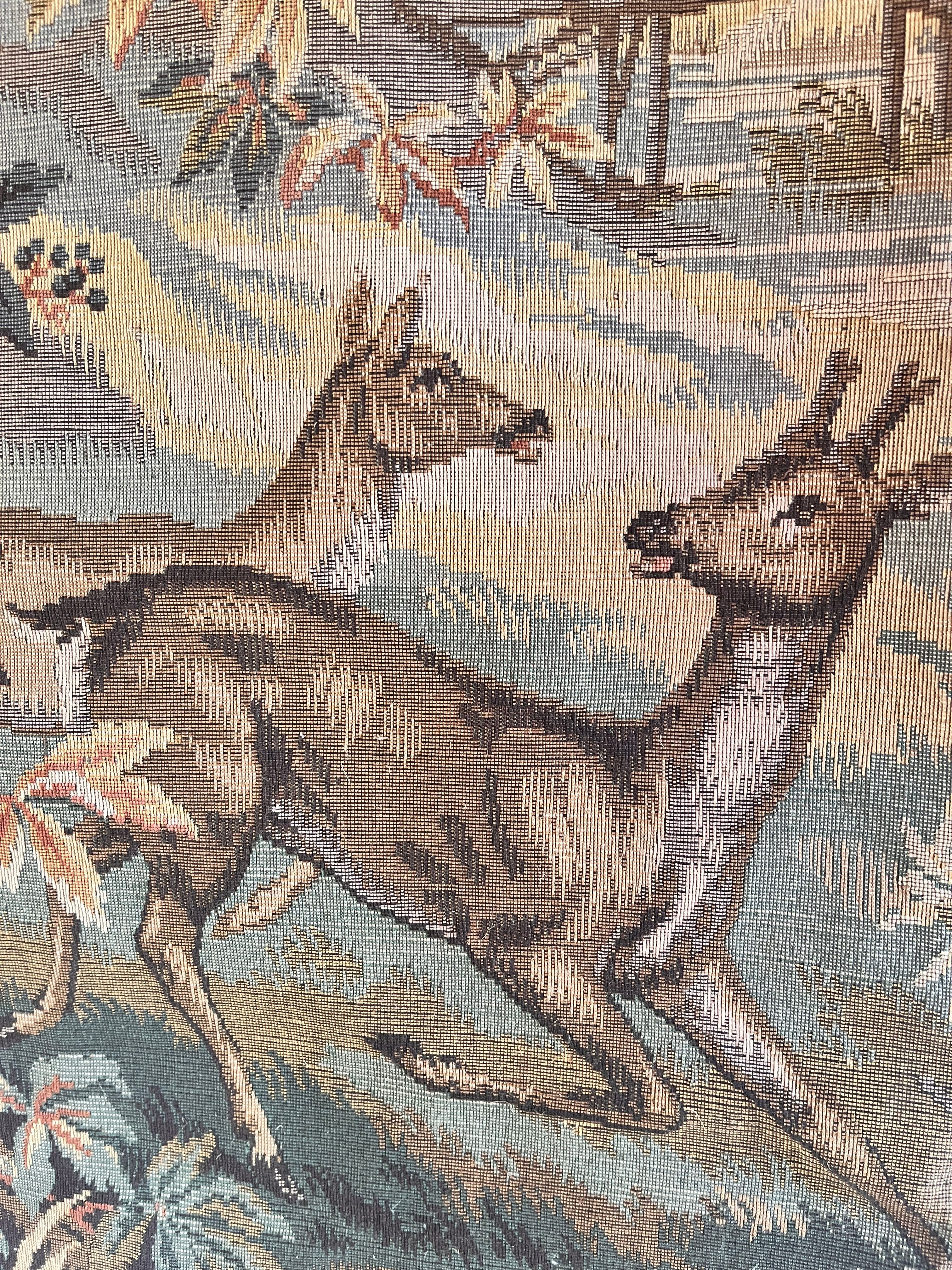 Large Vintage French Tapestry, Paris C 1960