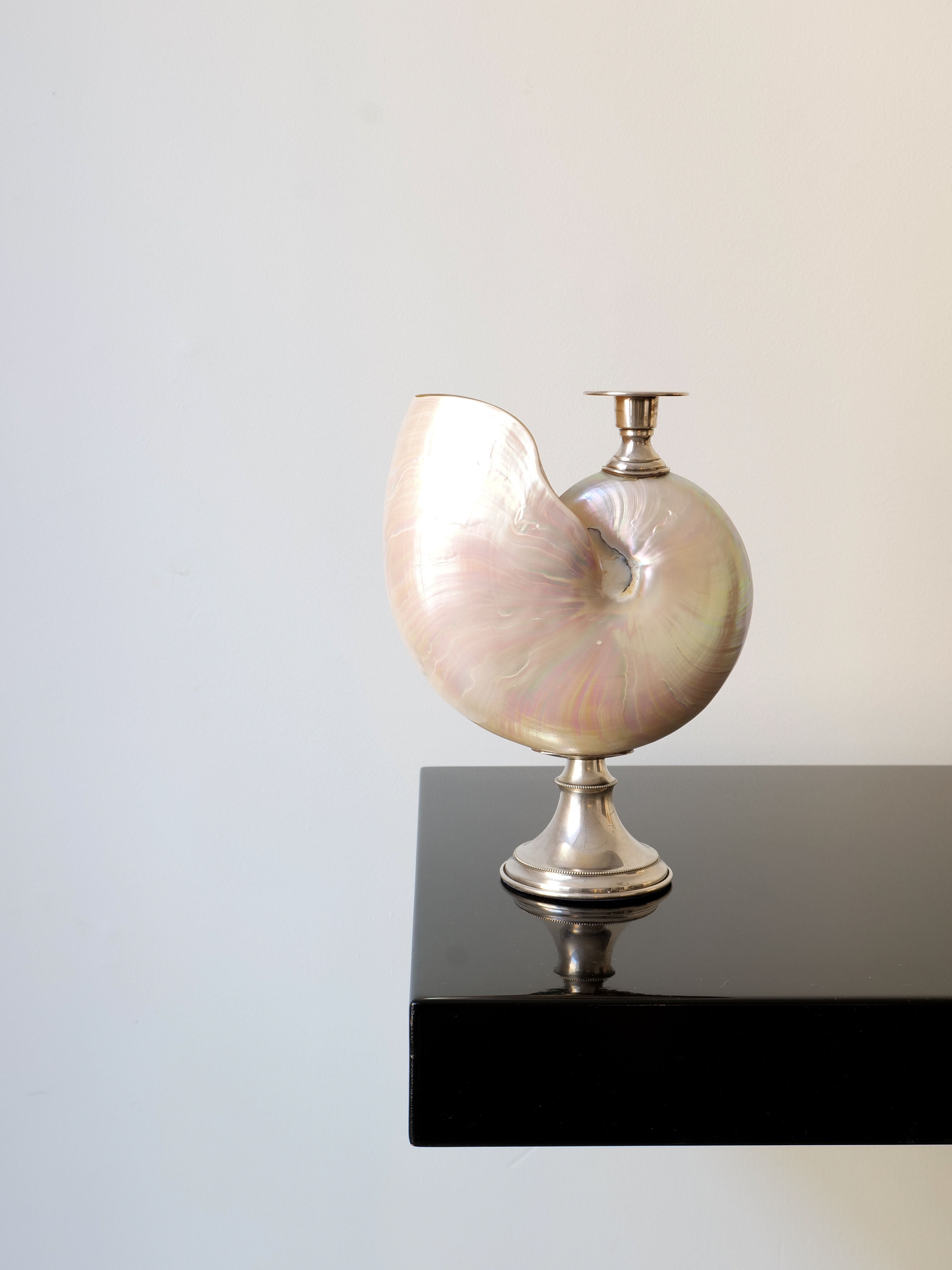 Nautilus Silver Candle Holder by Collection apart | The Oblist