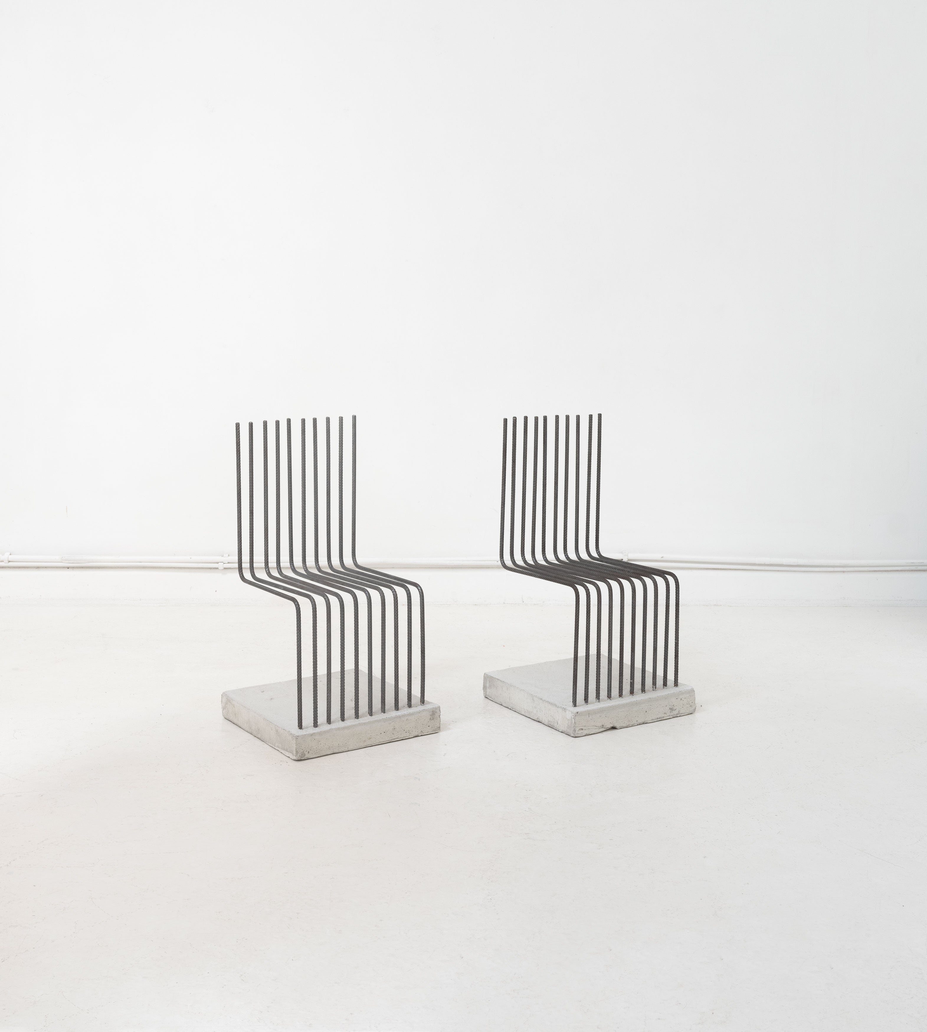 Postmodern 'Solid Chairs' attrb Heinz Landes, Germany, 1986. (1 of 2)