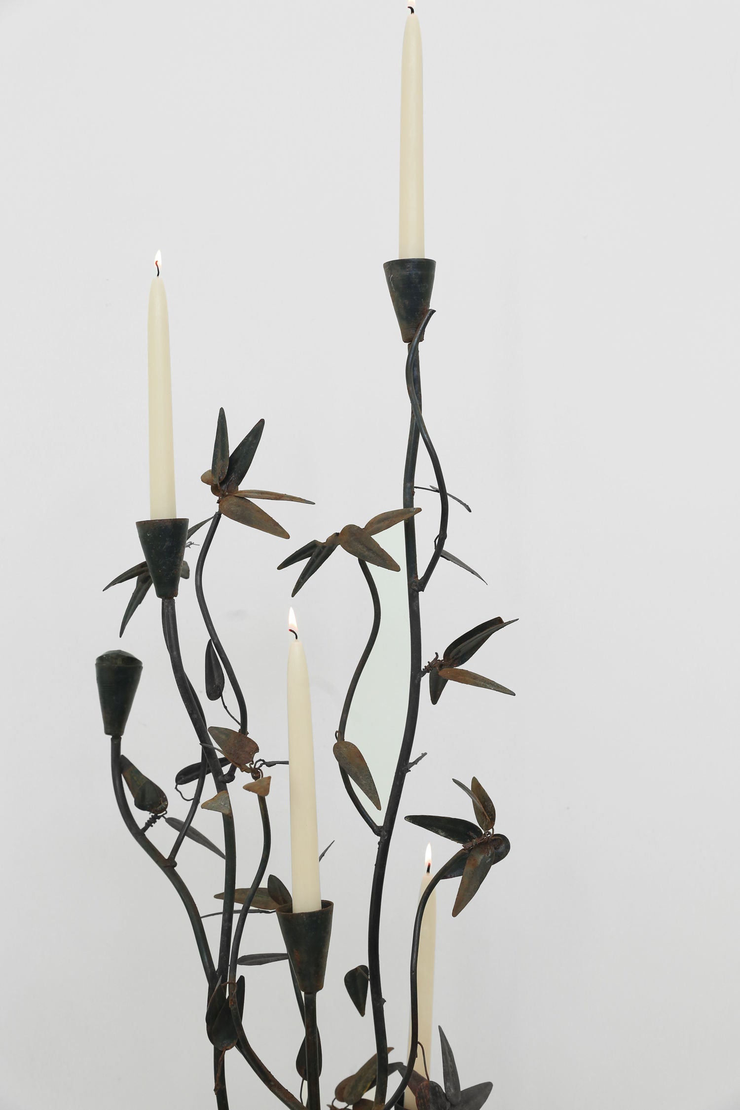 Iron Sculpture Candelabra