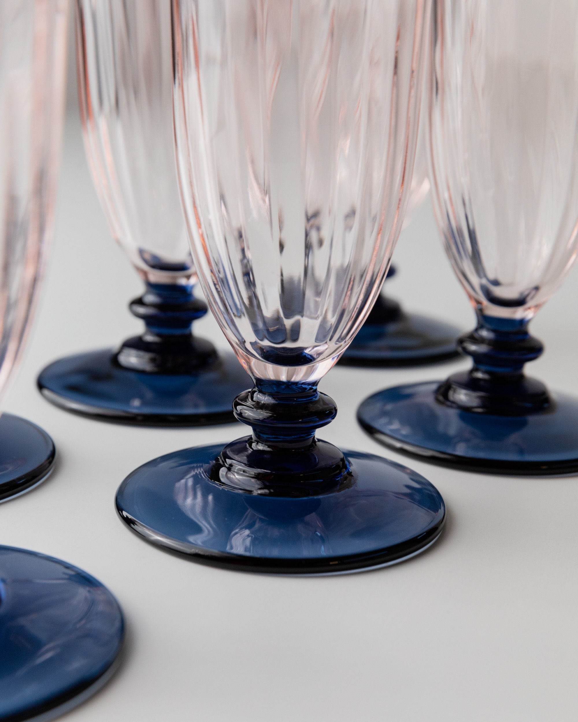 Set of 6 Murano Glass, Italy 70s