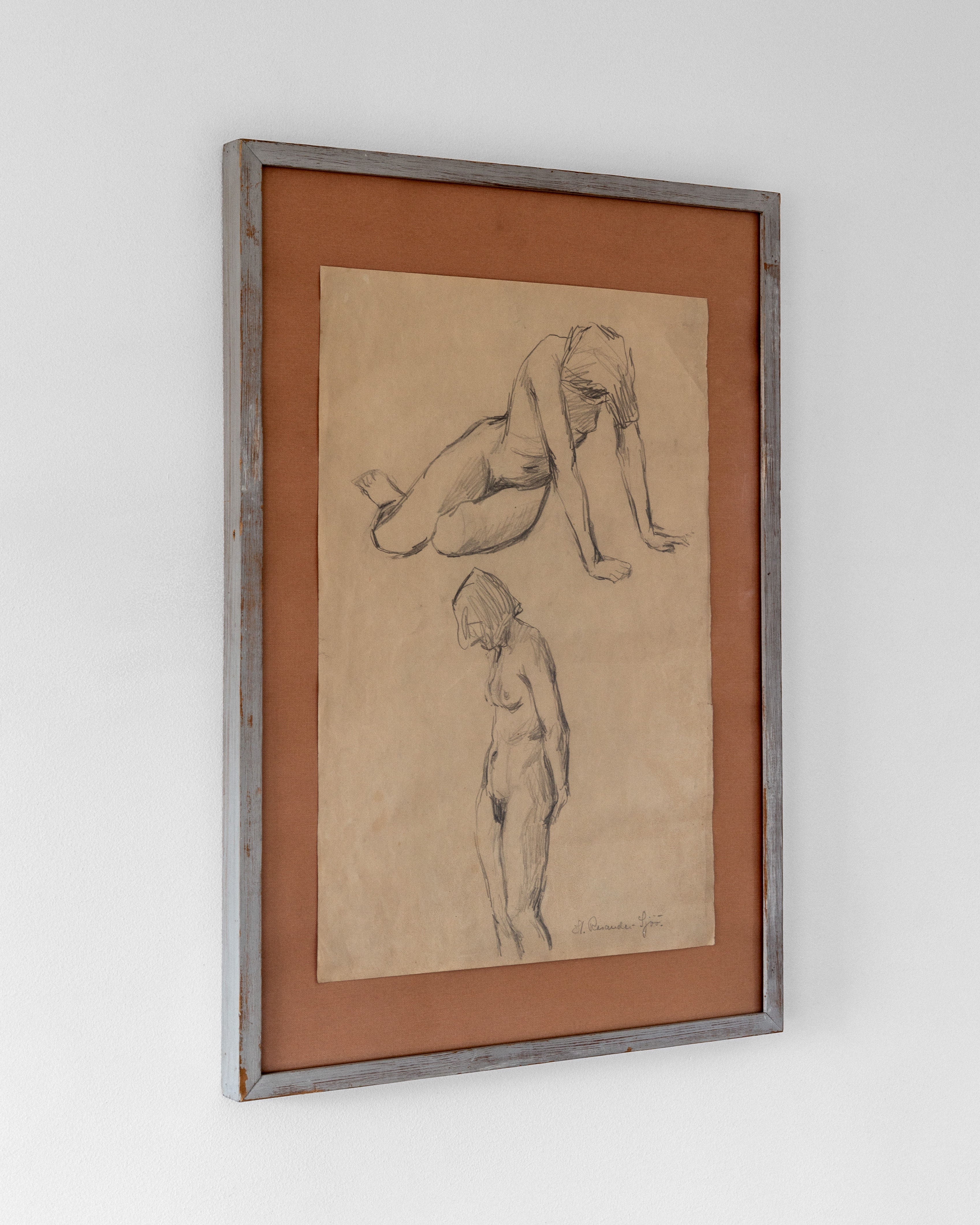 Nude Drawing Study II, 1940s