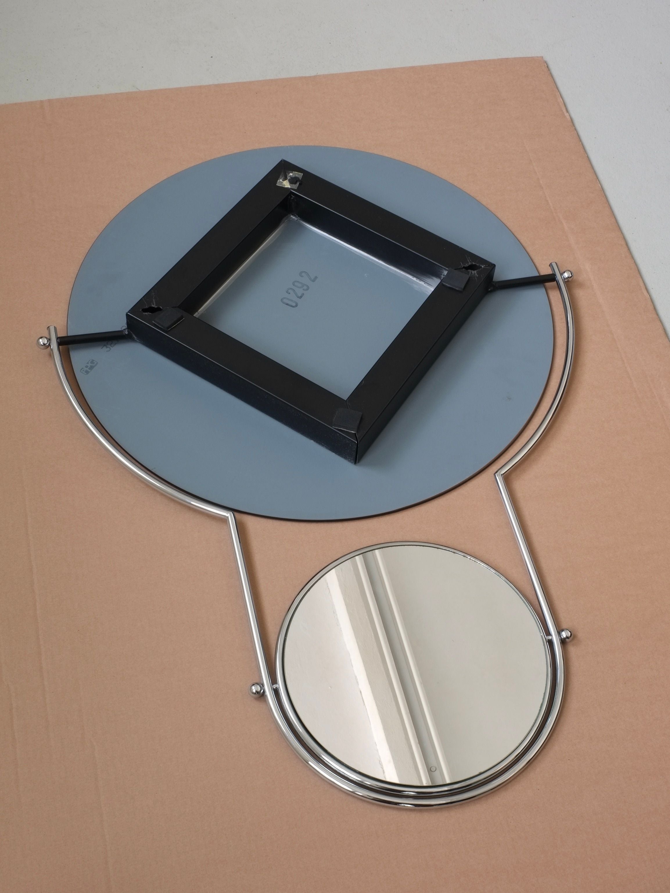 Postmodern "Orbit" Wall Mirror by Rodney Kinsman , Italy 1980s