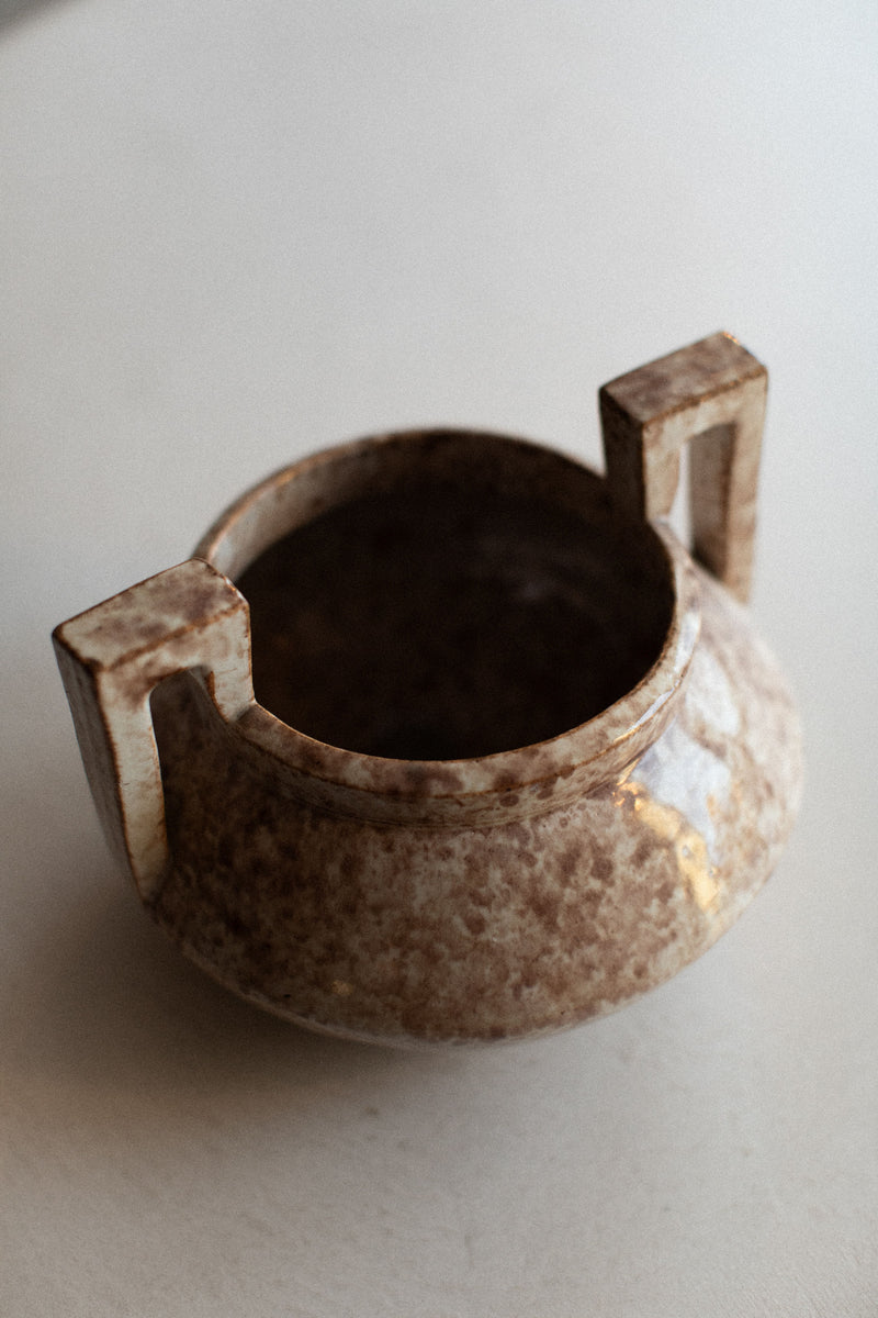  Elegant Swedish ceramic vase from the 1930's with a glazed finish