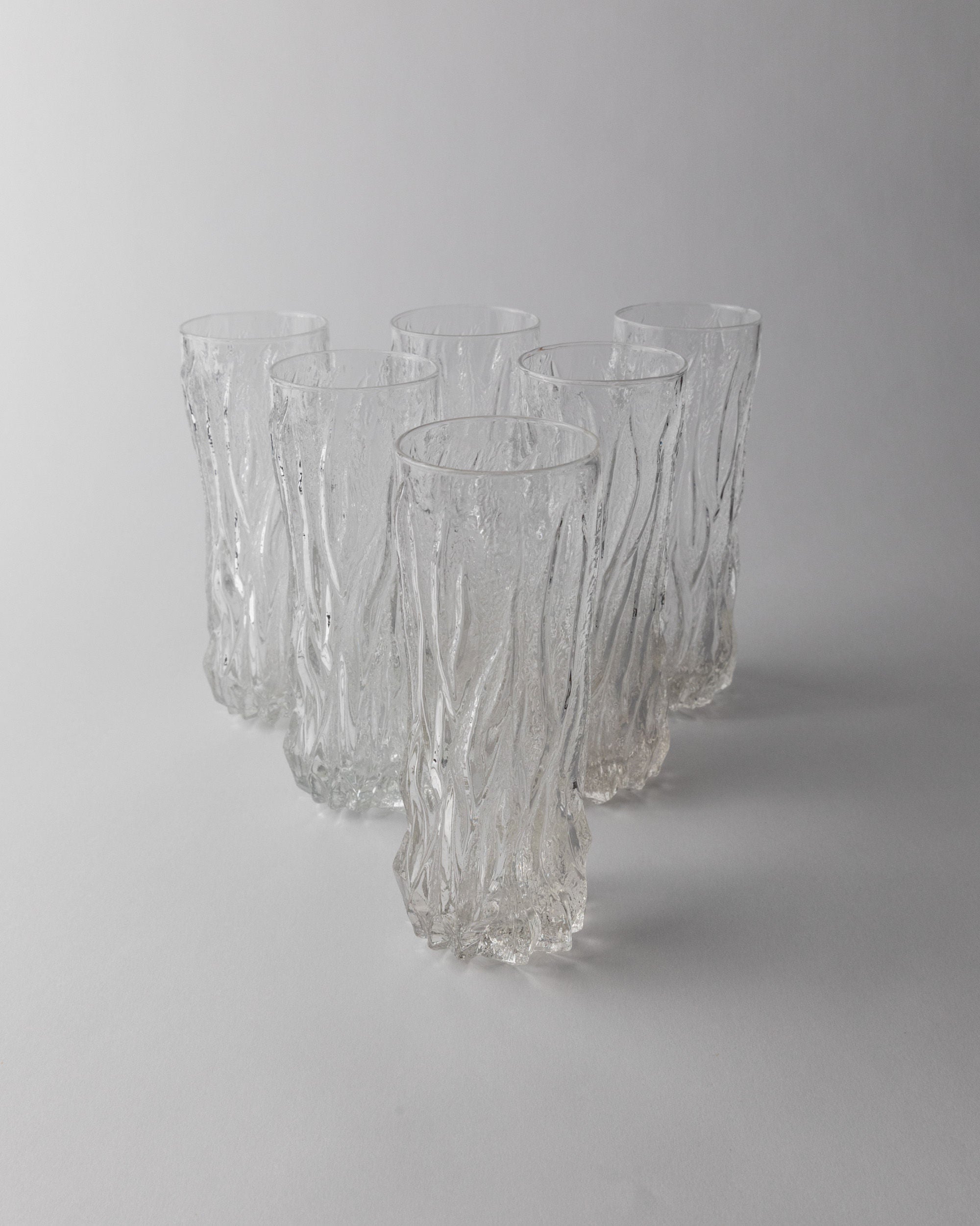Set of 6 Drinking Glasses, Italy 1970s