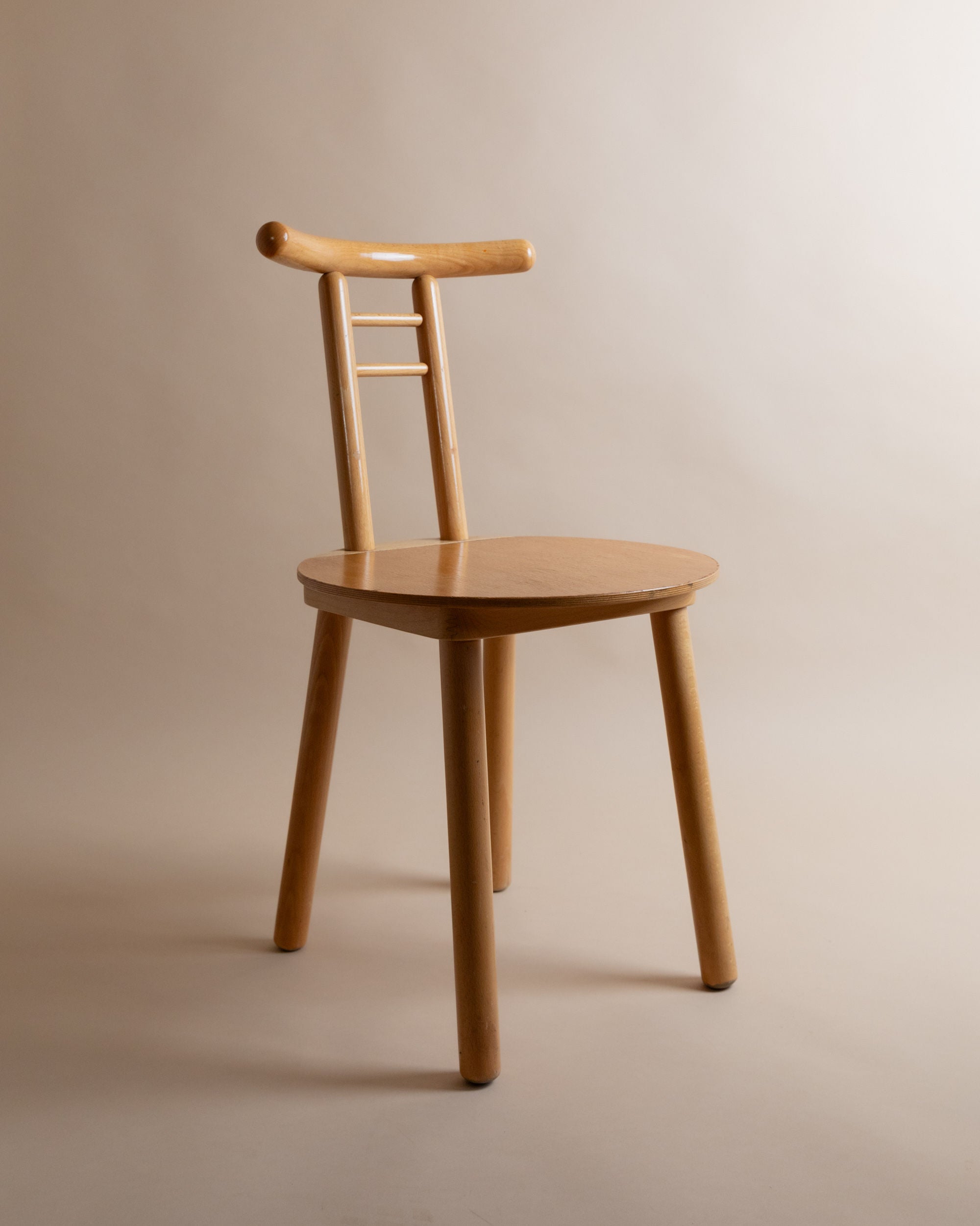 Wooden Chair, Italy 1980s