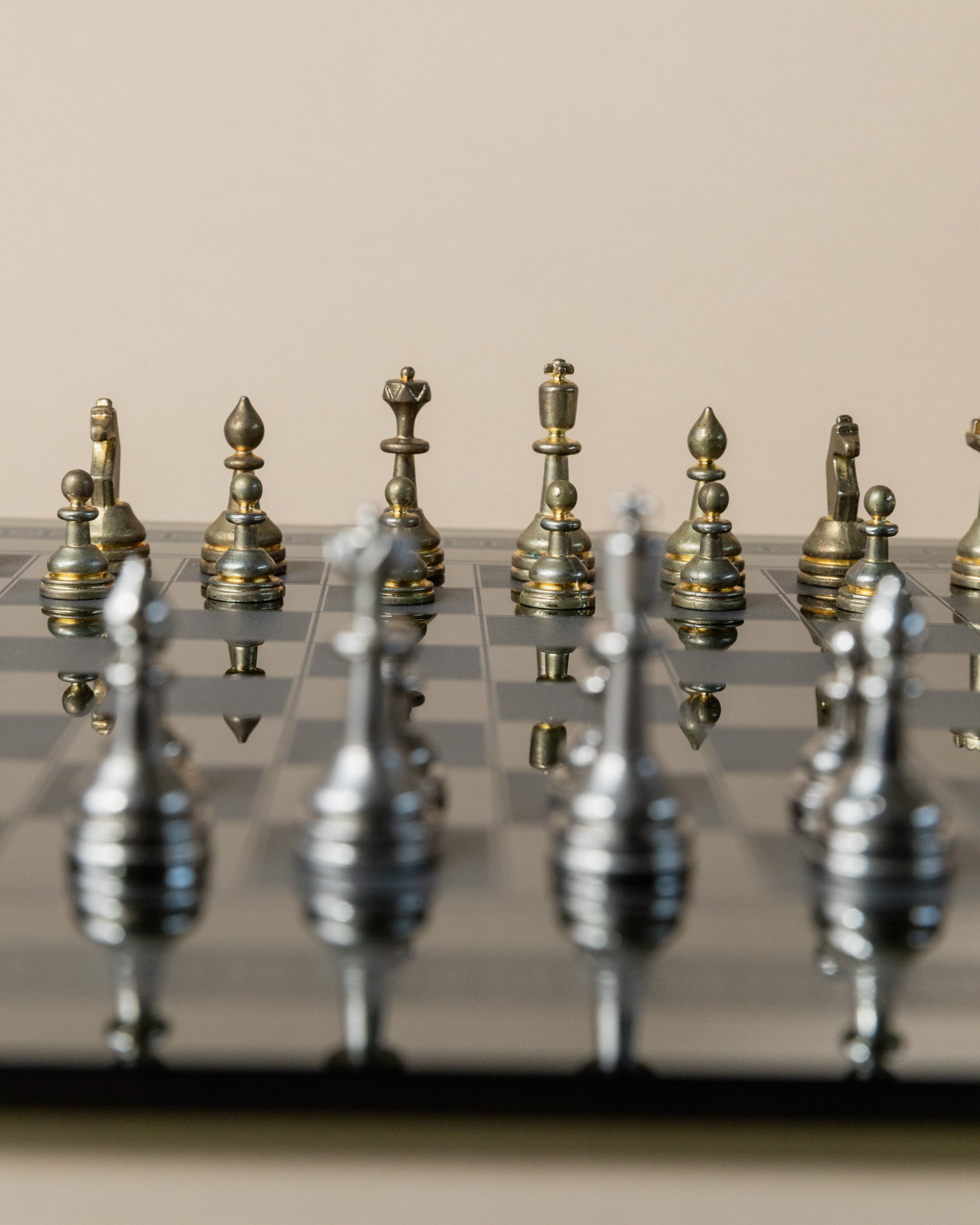 Mirrored Chessboard by Bartoletti, Italy 1980s