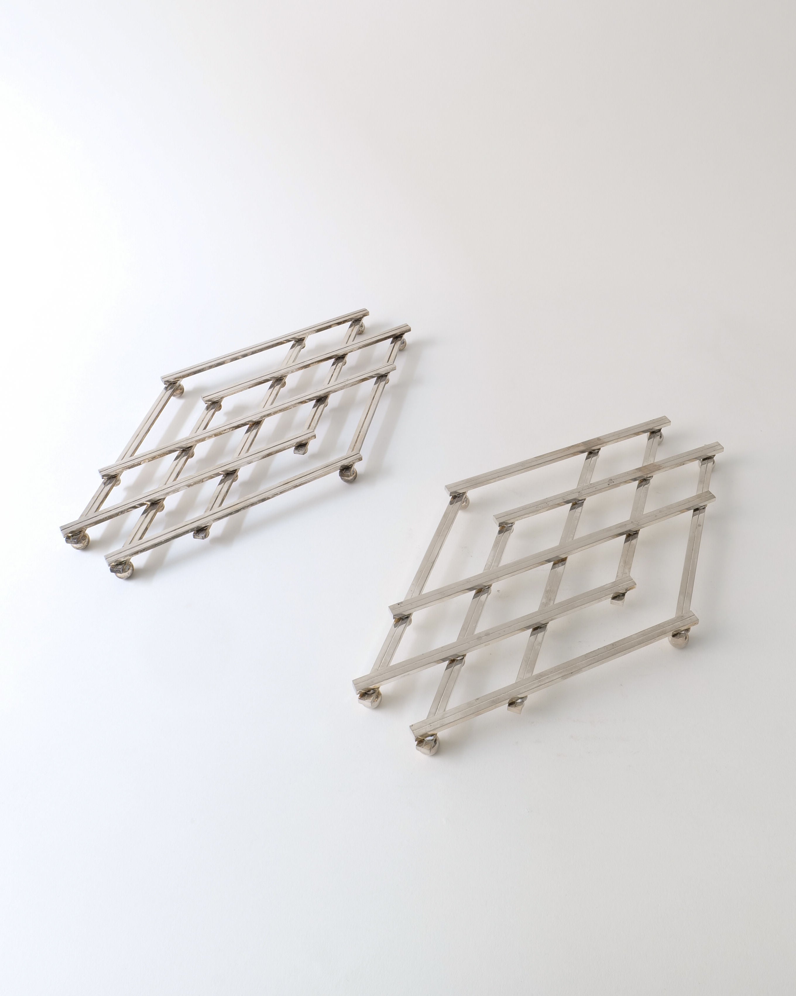 Adnet Silver Trivet 1950s