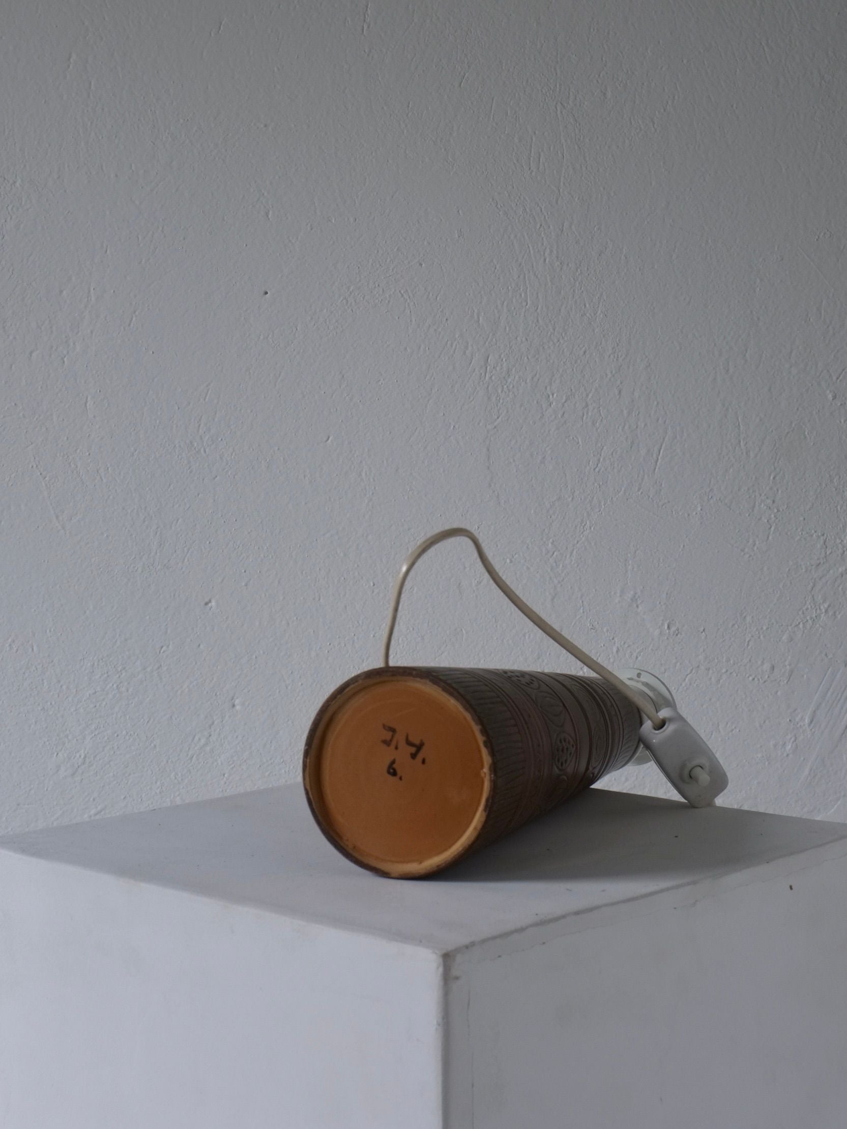 Stoneware Table Lamp Base by Irma Yourstone, 1960s