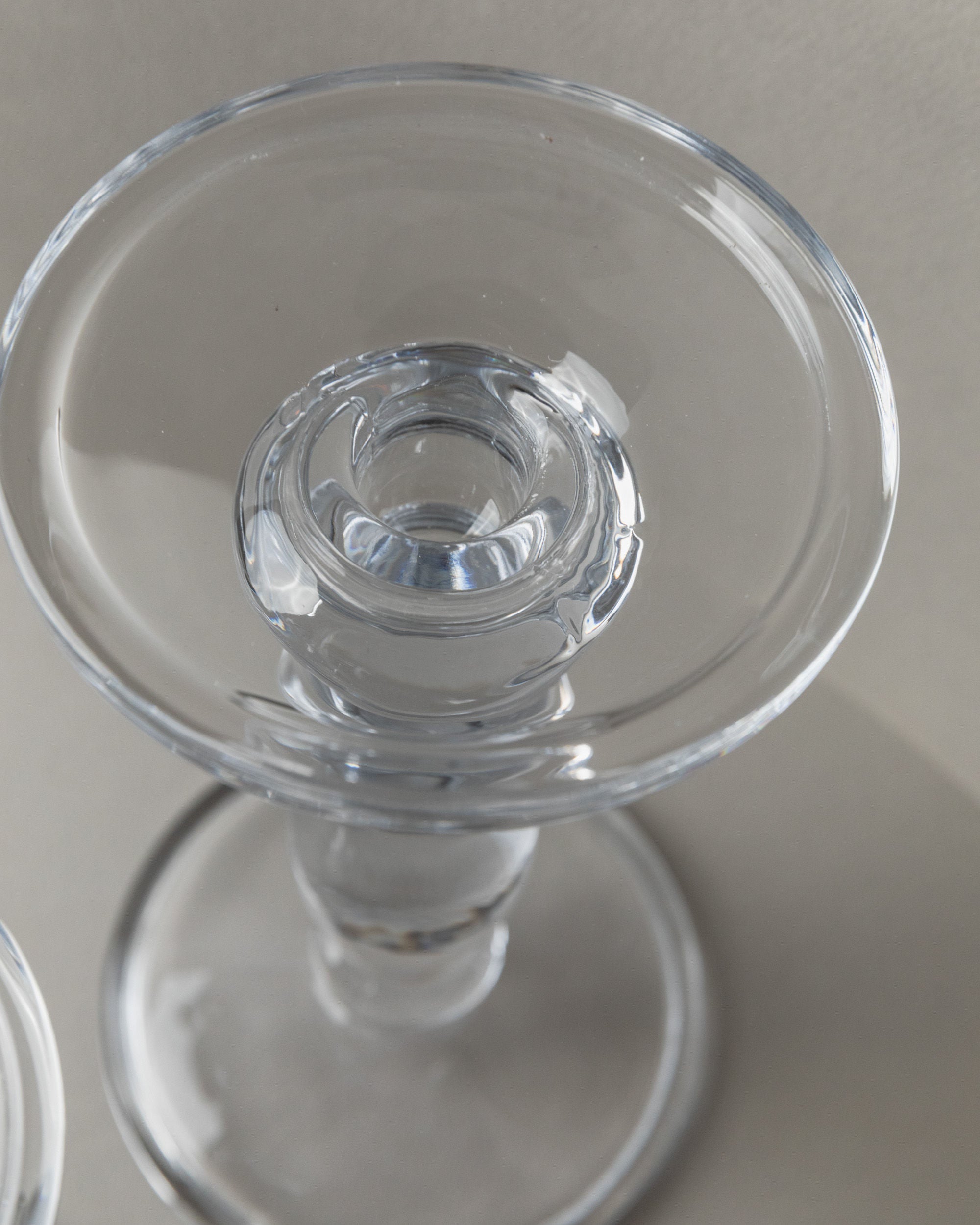 Bougeoirs en verre, Italie années 1990