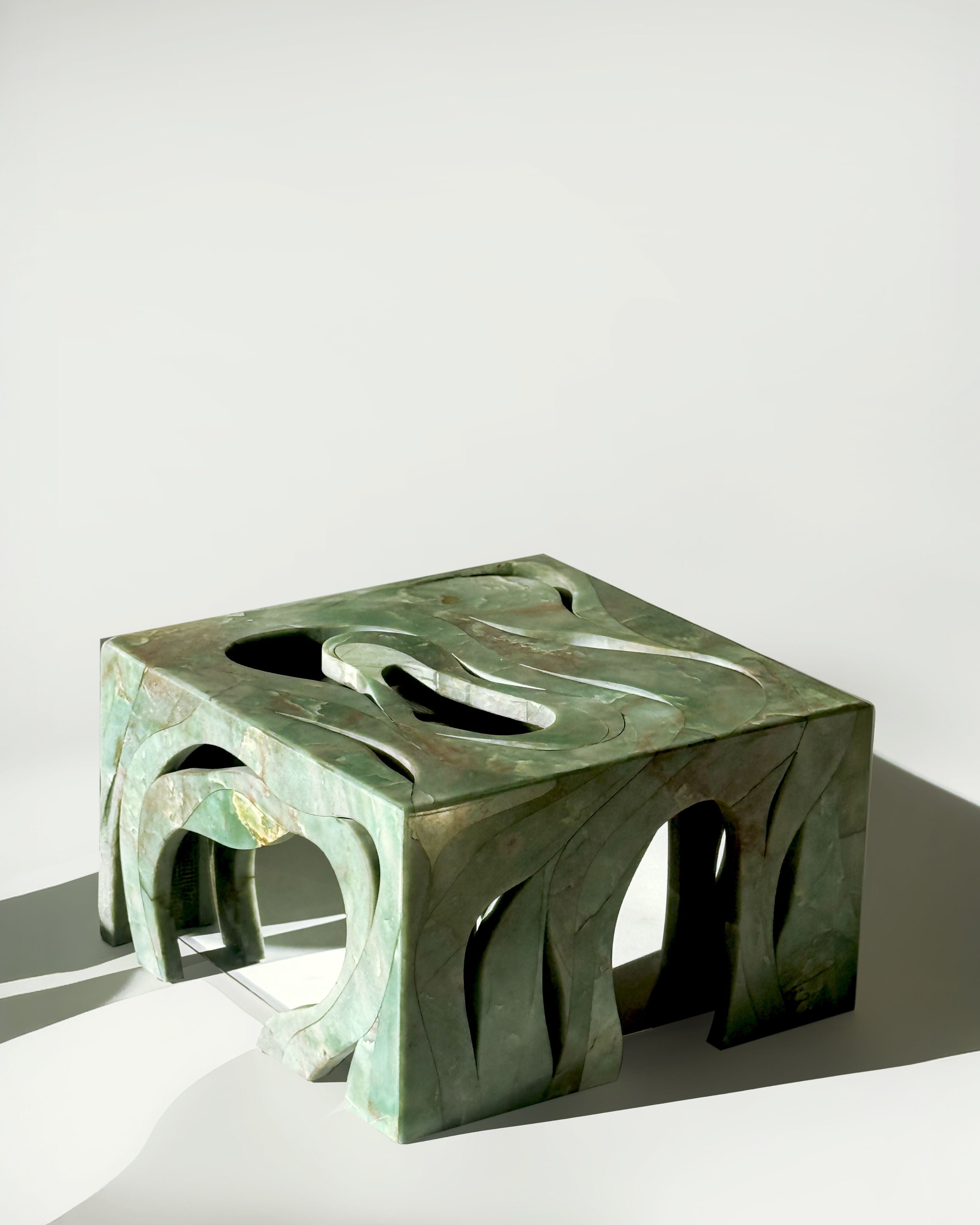 'Orbis' Marble Side Table
