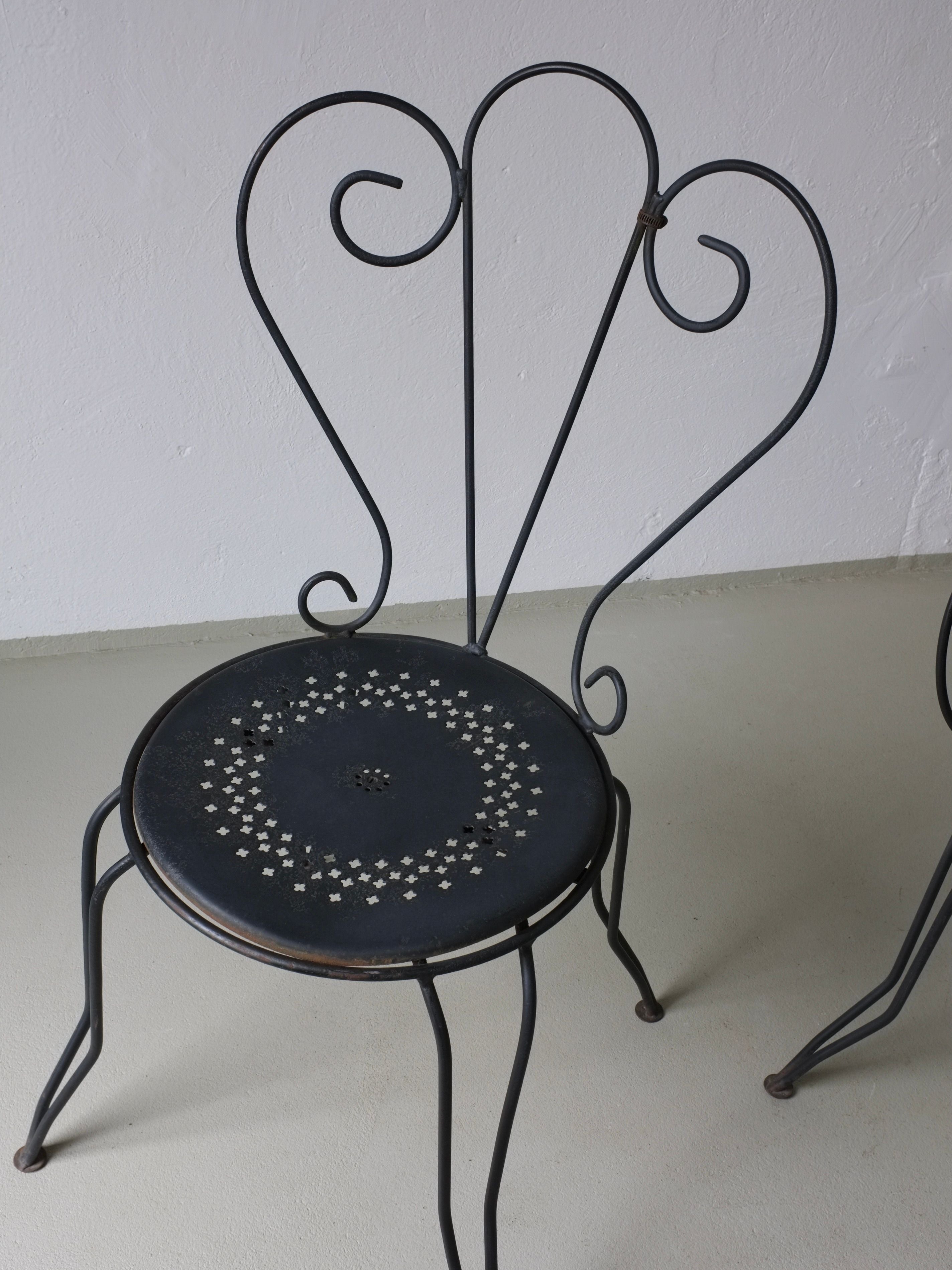 Wrought Iron Garden Dining Set, 1950s France