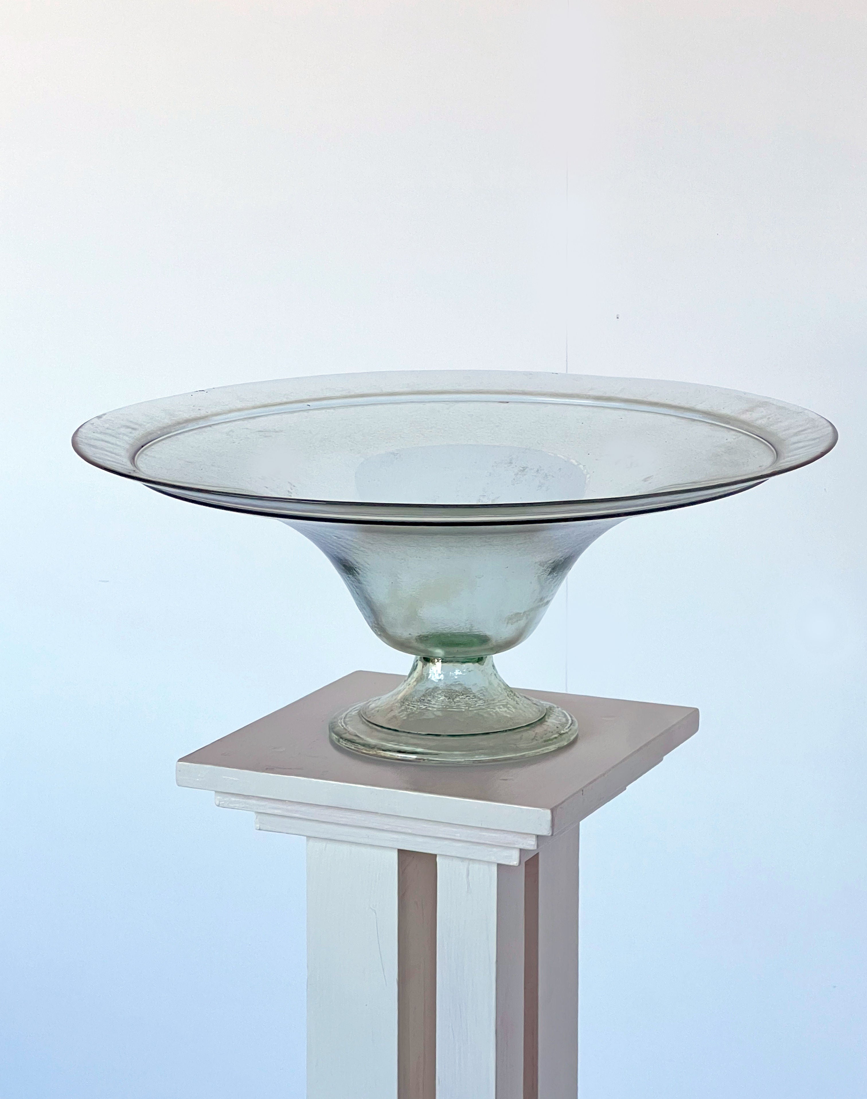 Glass Dish on Pedestal