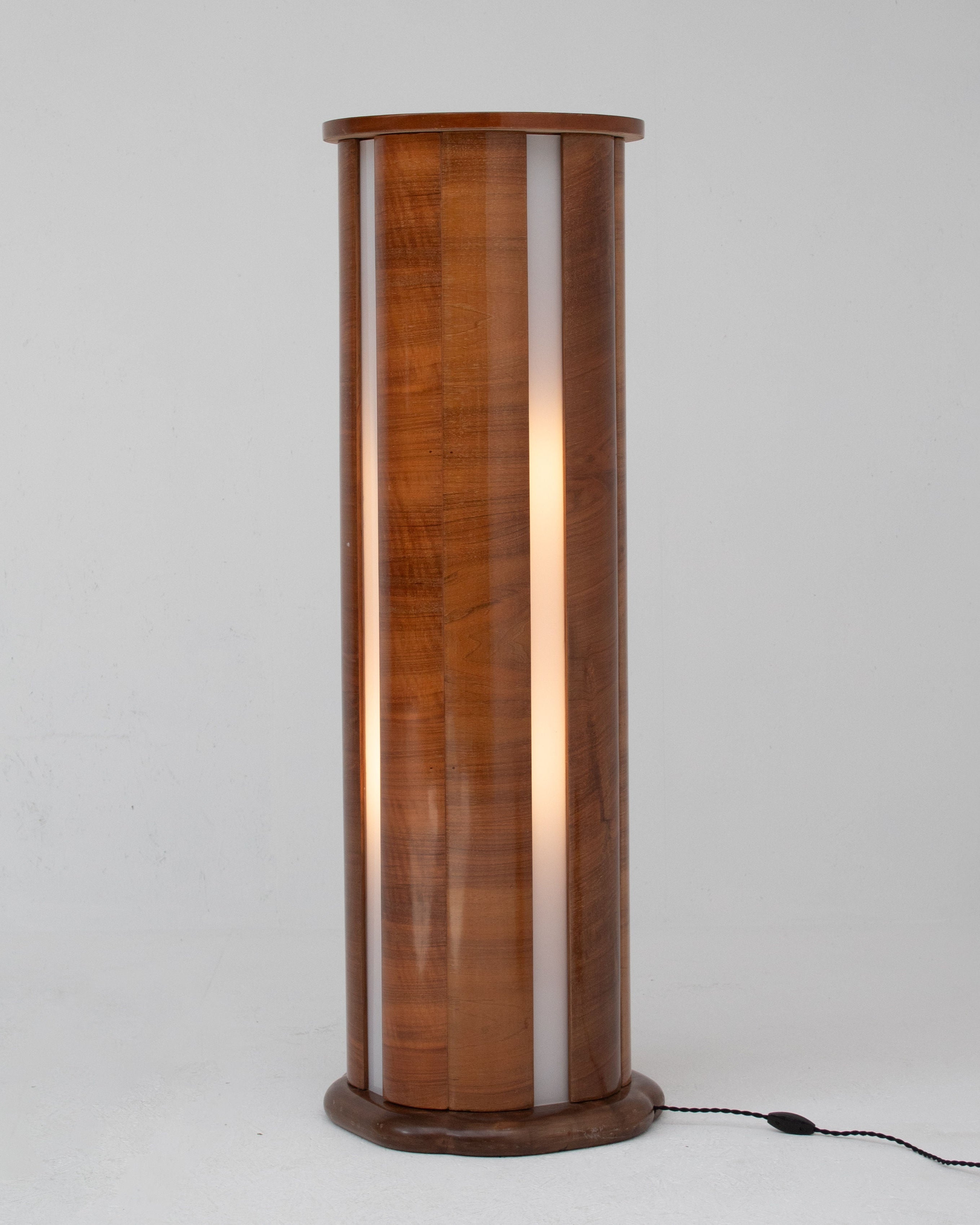 Art Deco Wooden Floor Lamp