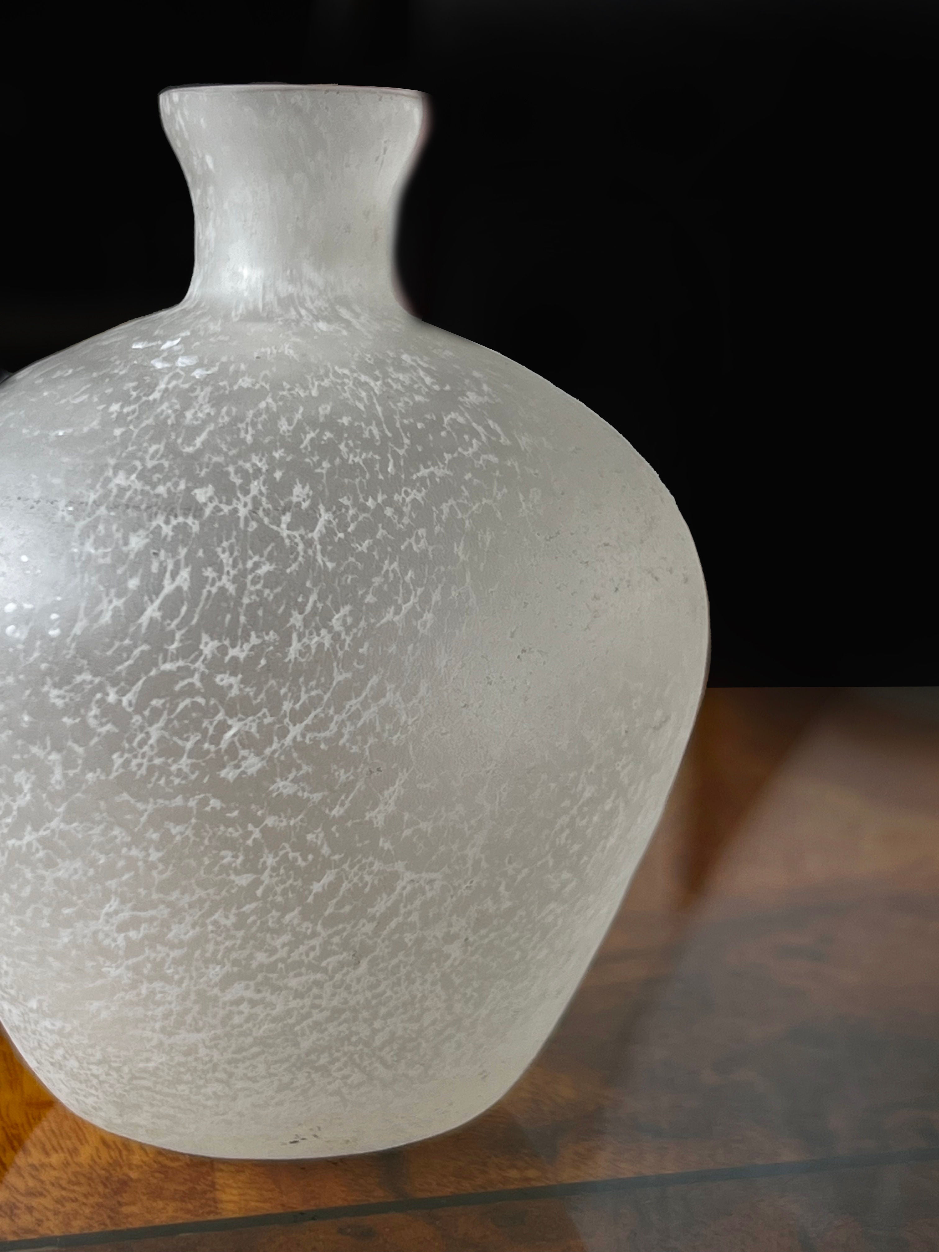Frosted Glass Vase