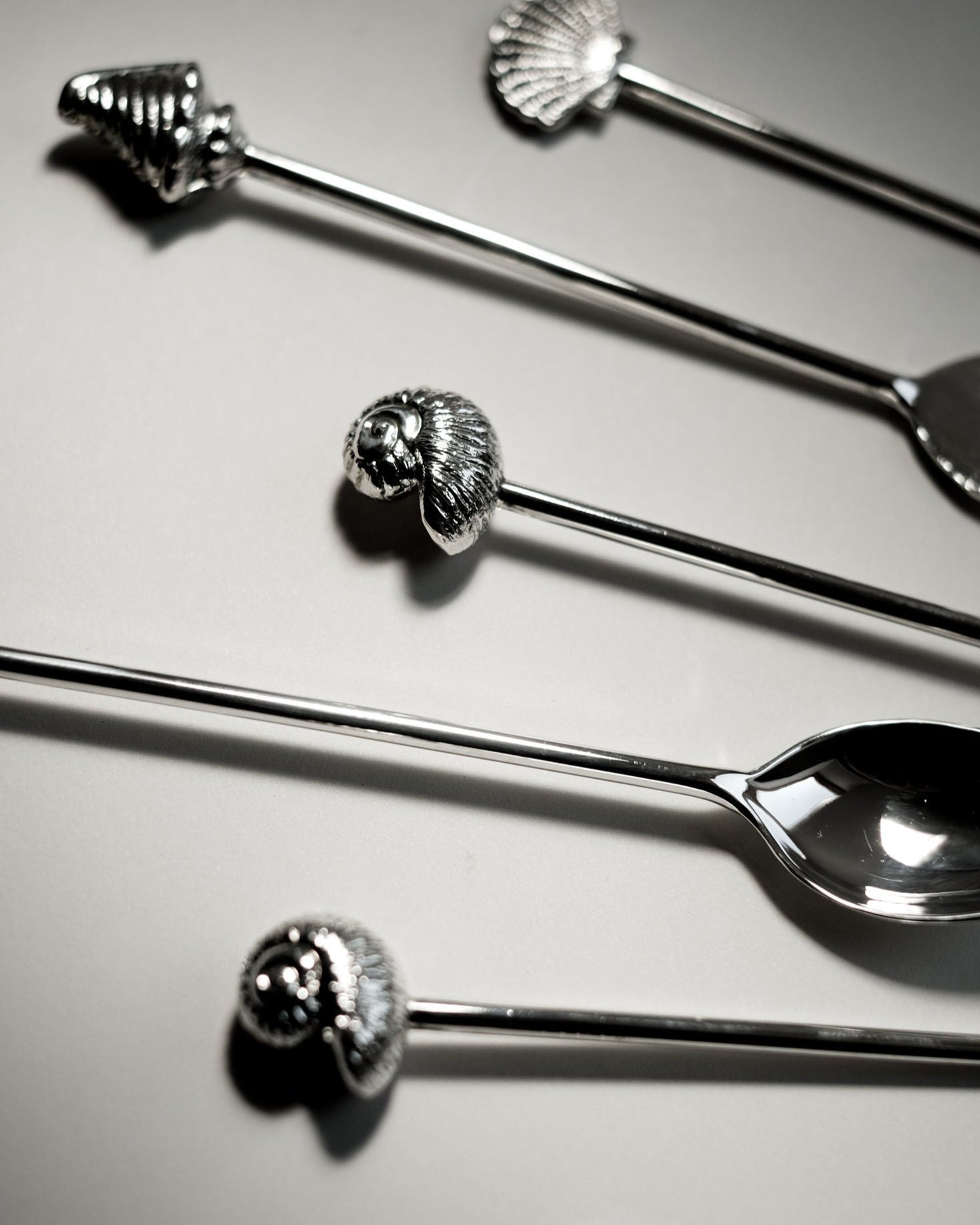 Silver-Plated Seashell Cutlery Set