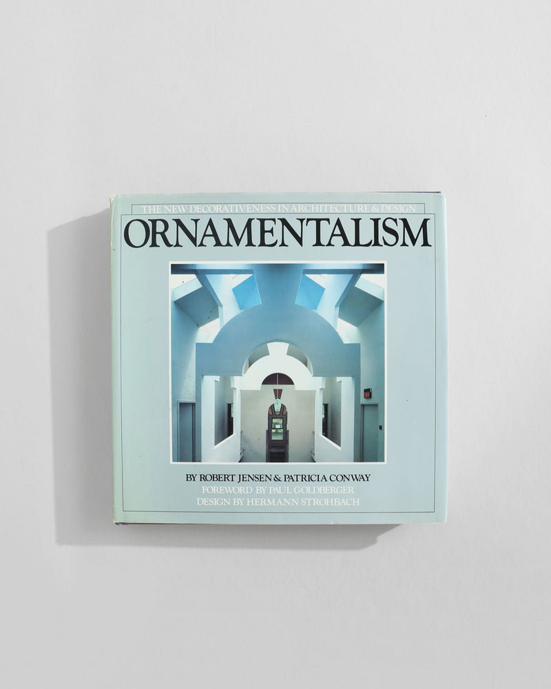 Ornamentalism architecture book by Jensen Conway on white surface