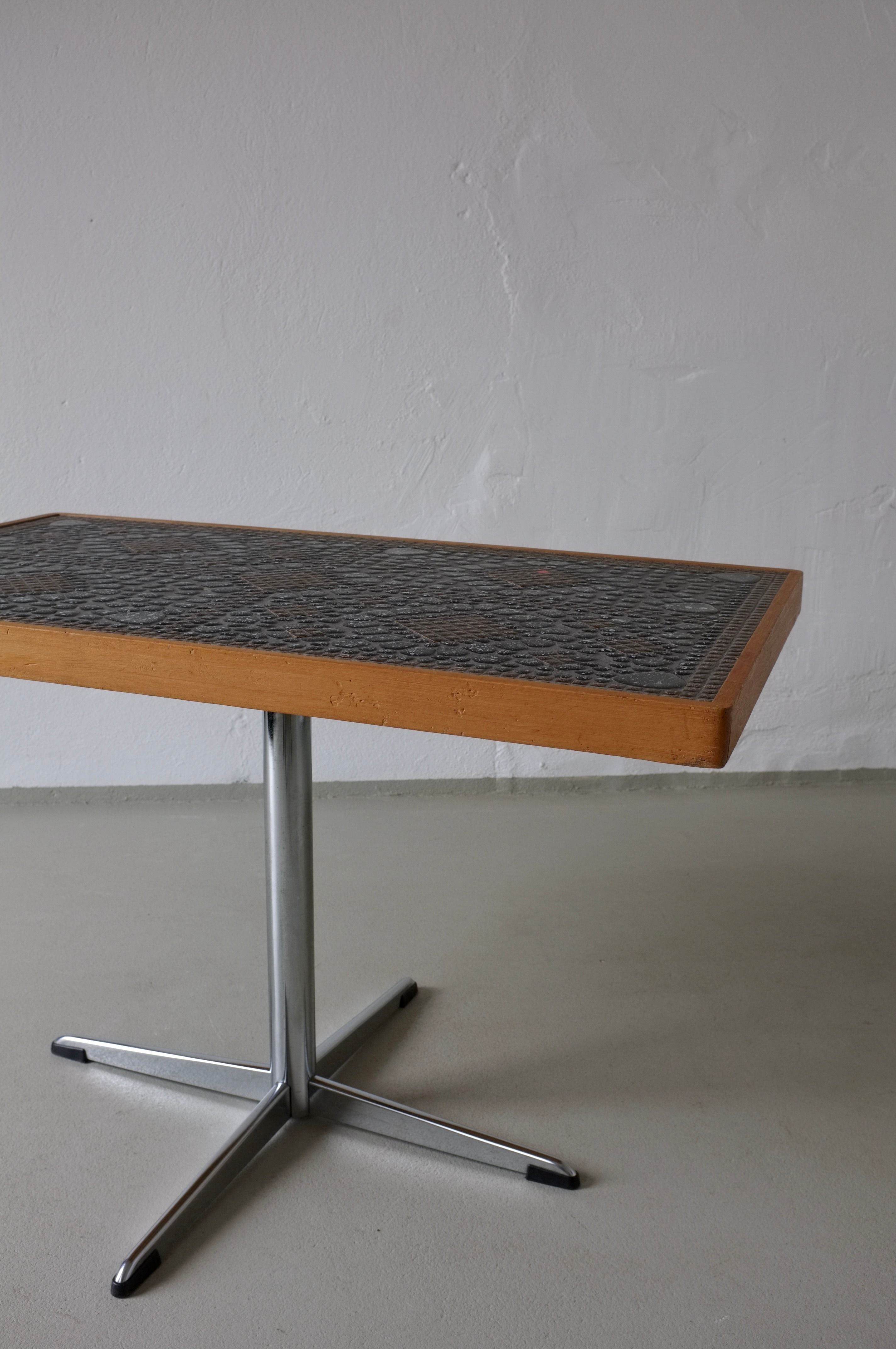 Mid-Century Mosaic Swivel Side Table, 1960s