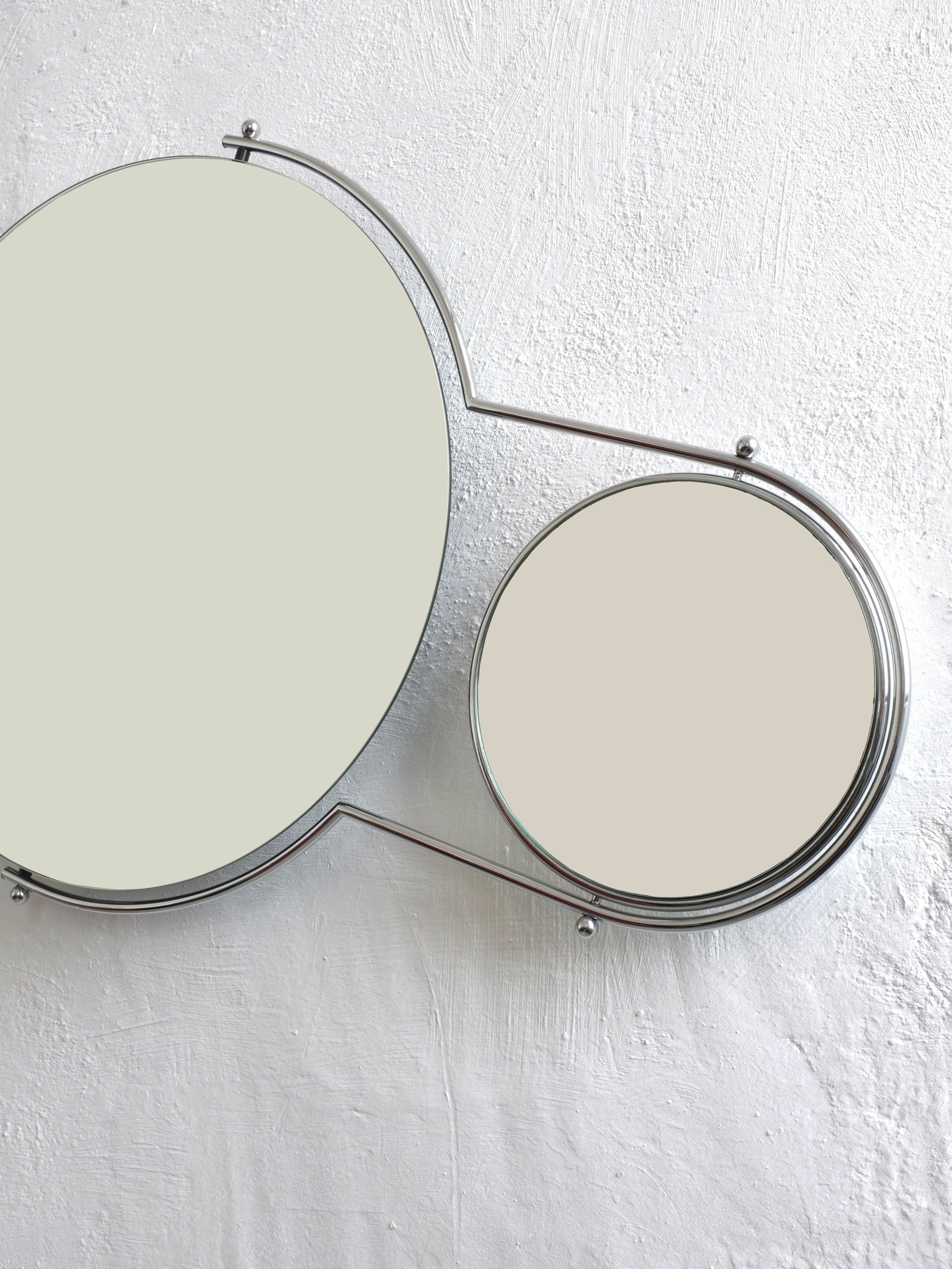 Postmodern "Orbit" Wall Mirror by Rodney Kinsman , Italy 1980s