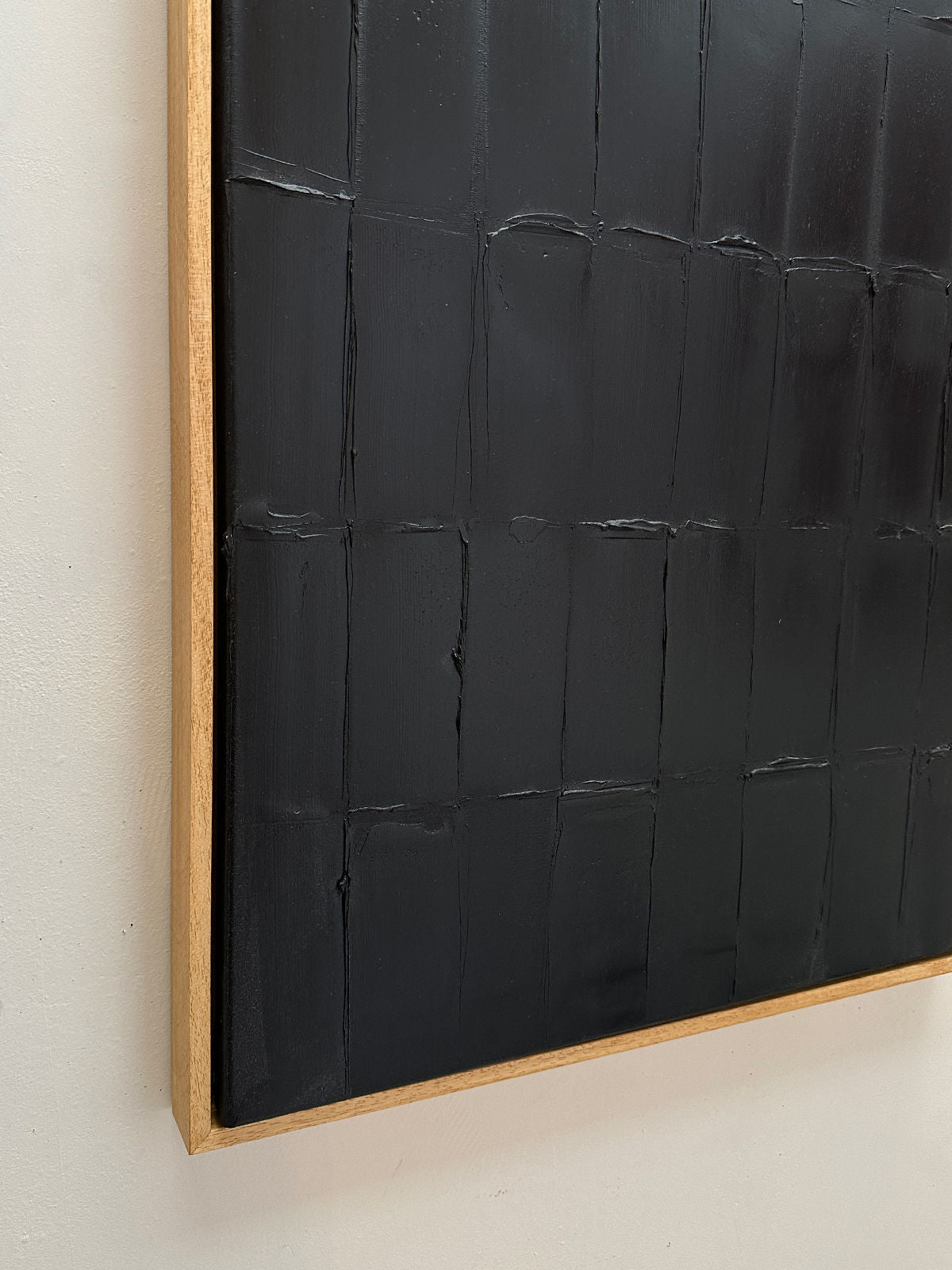 'Lamp Black - Strokes' Painting