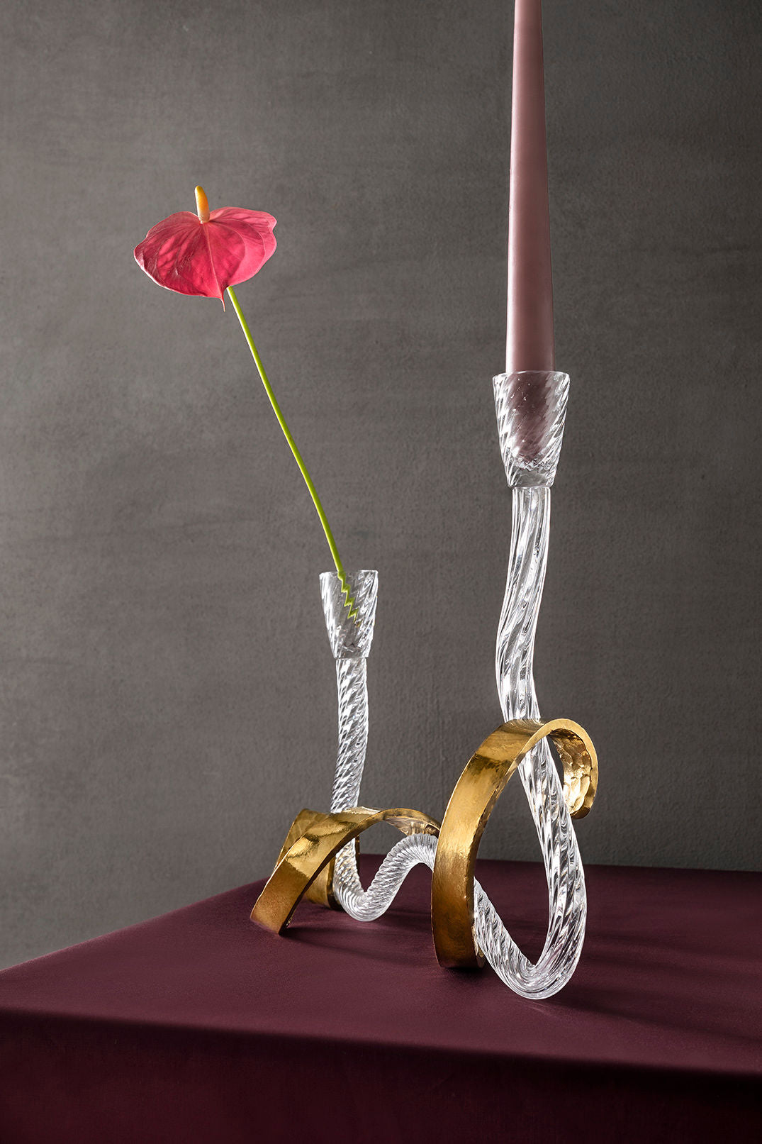 "Ribbon" Candleholder