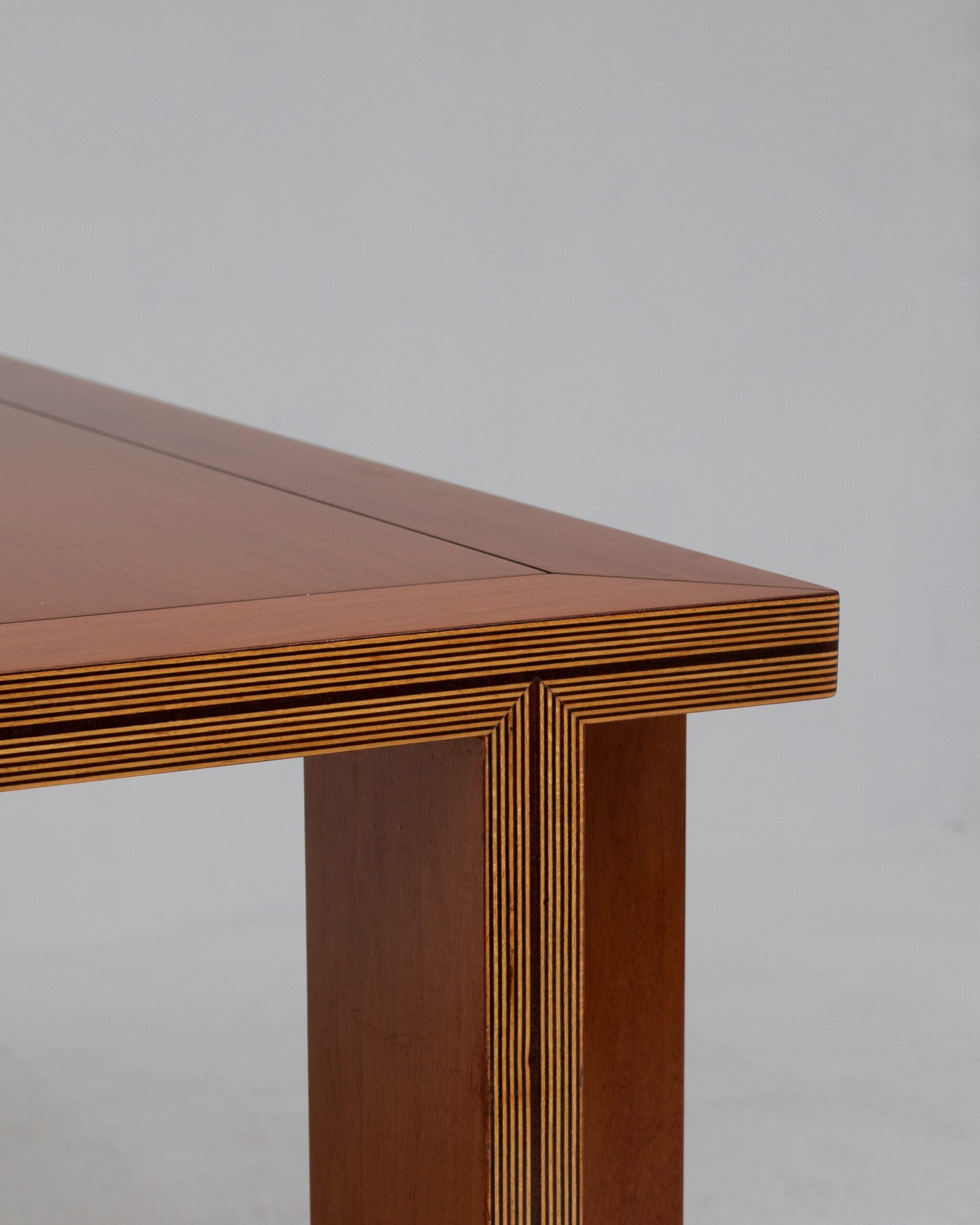 Vintage Dining Table Set with Armchairs