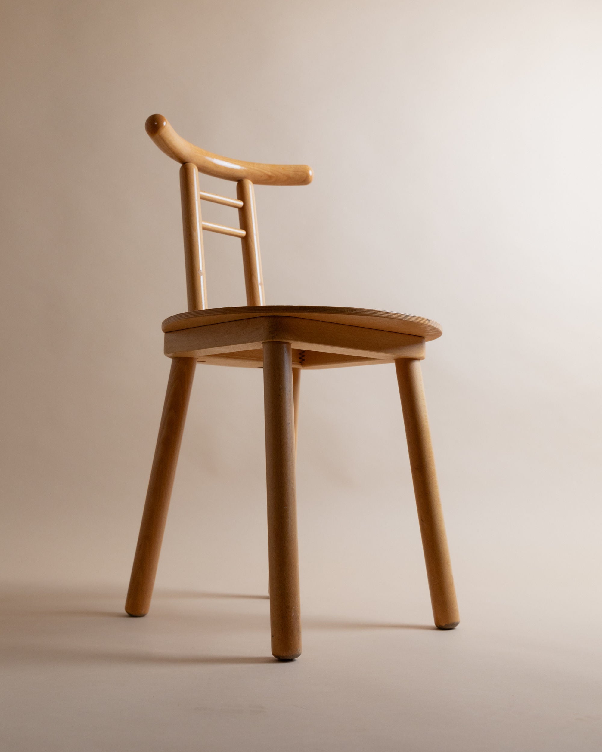 Wooden Chair, Italy 1980s
