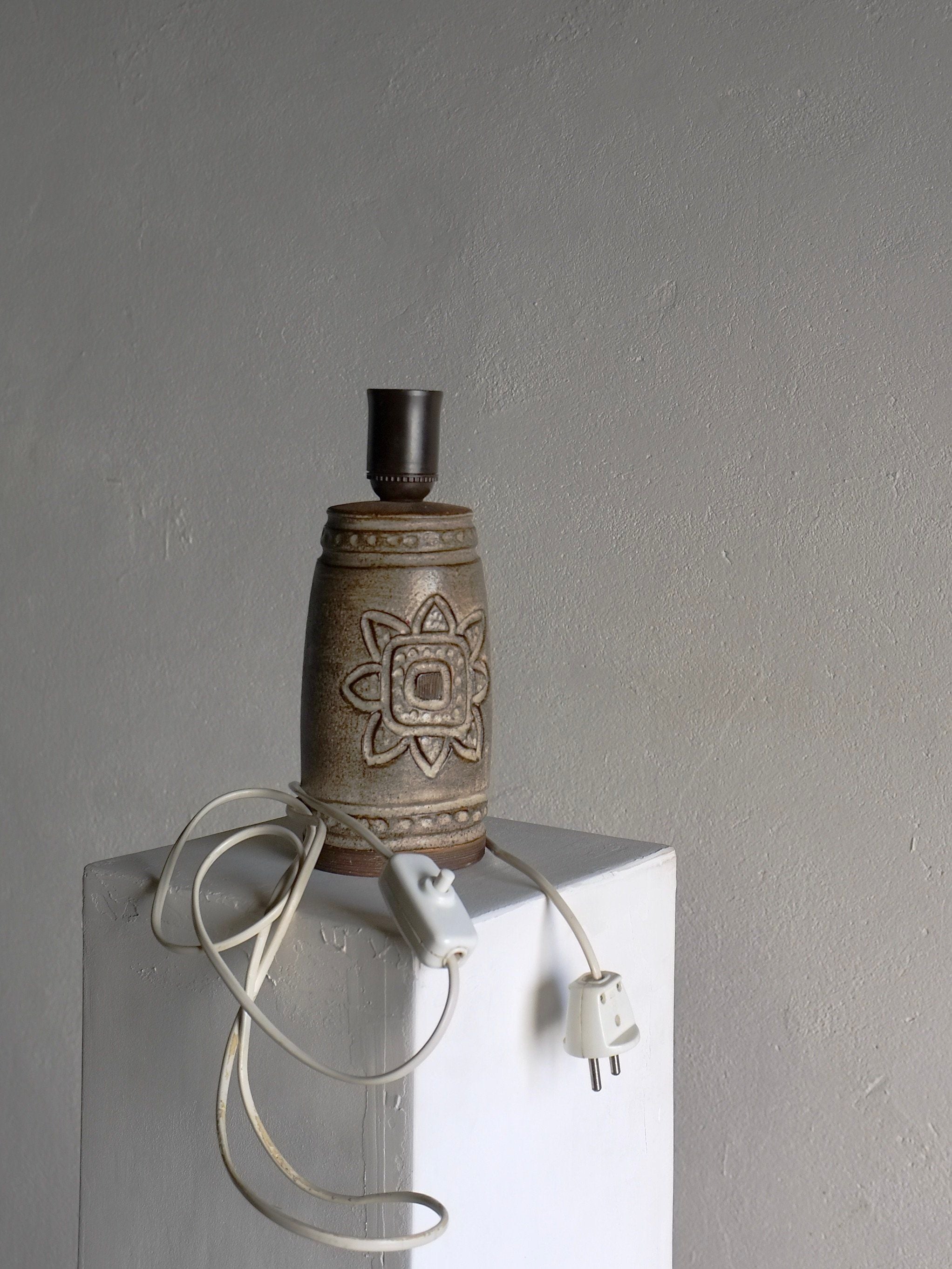 Mid-Century Stoneware Table Lamp by Irma Yourstone