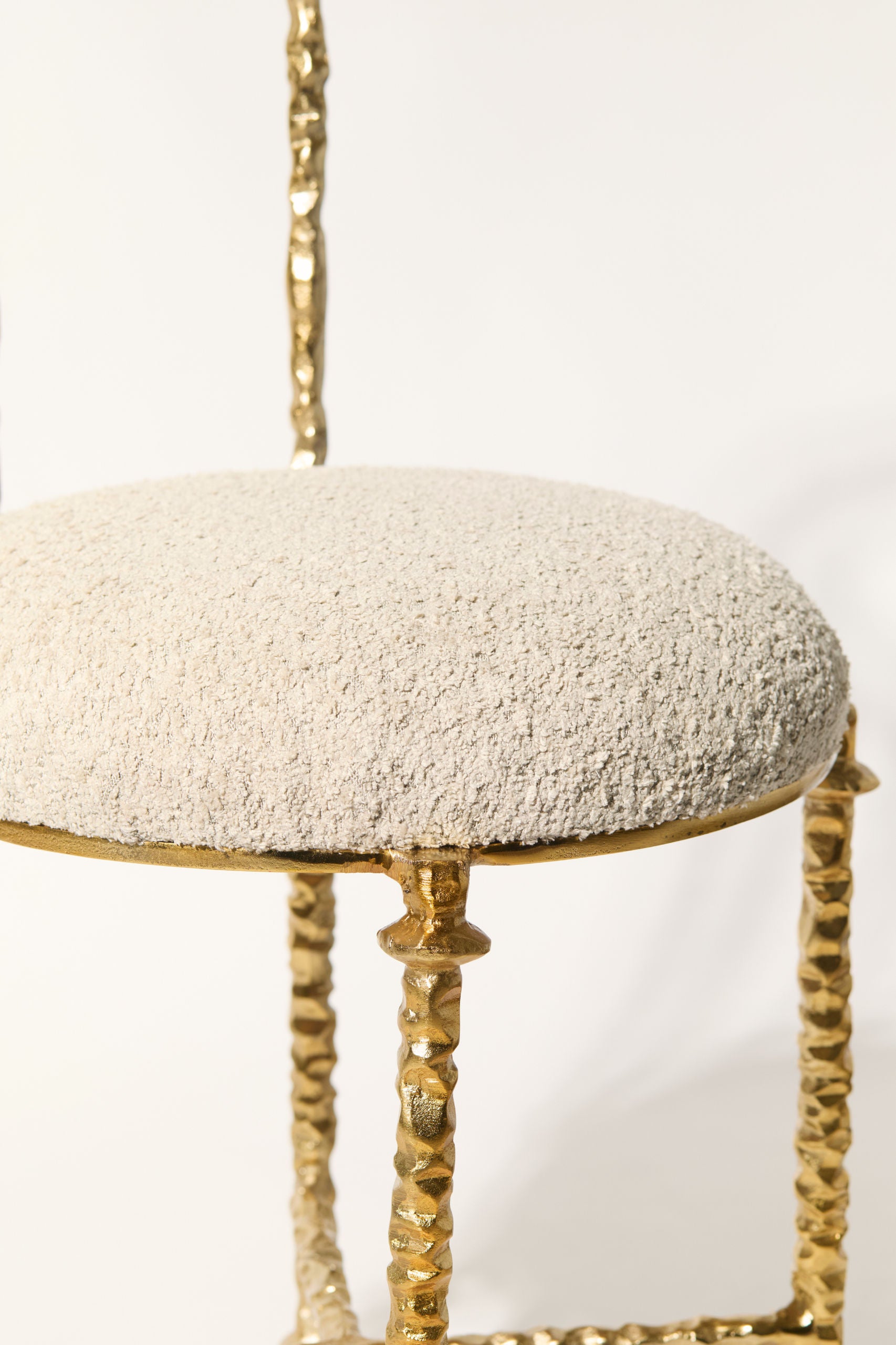Chaise en aluminium coulé 'Aurelius'