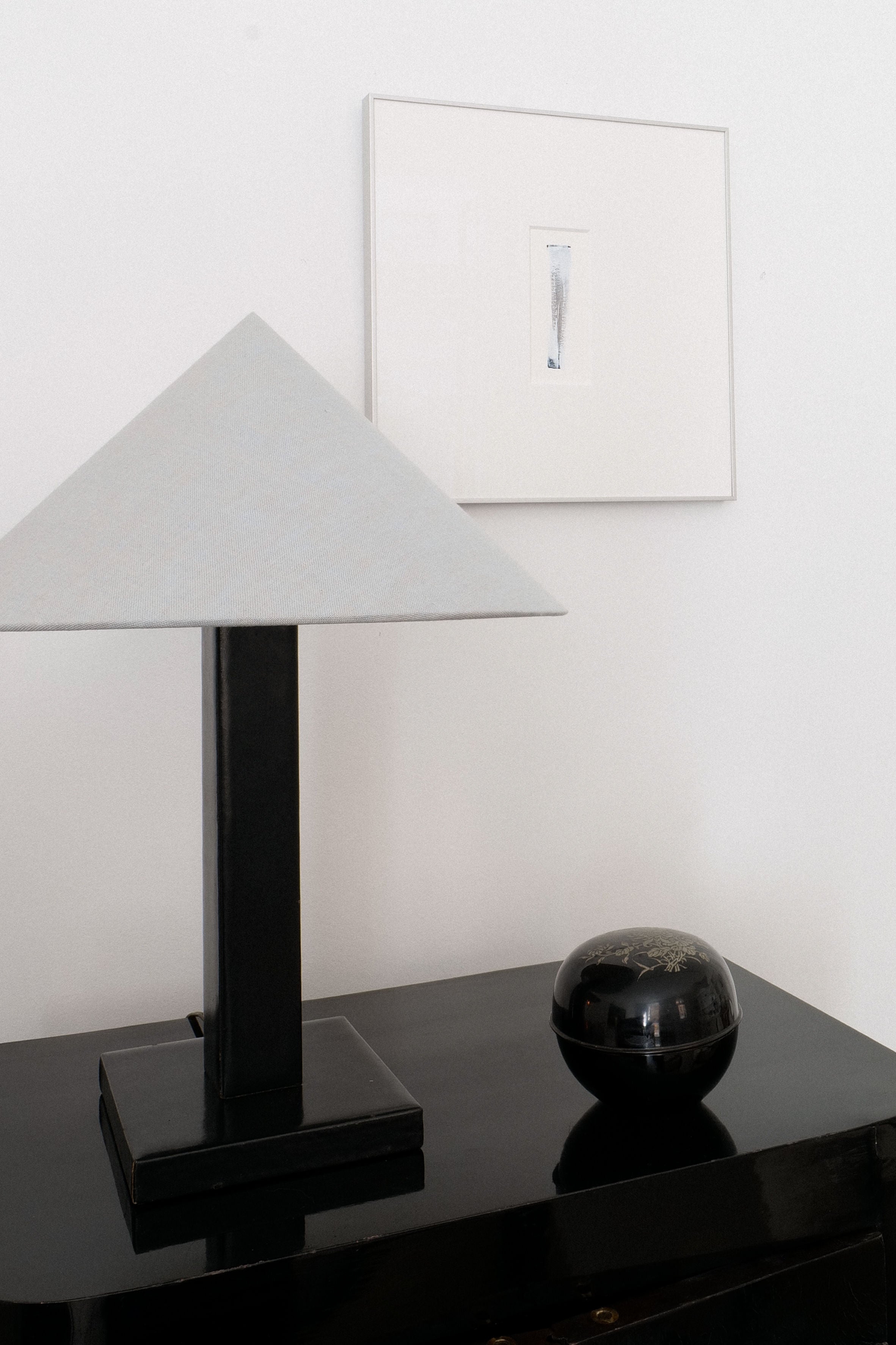 Adnet Leather Table Lamp 1950s