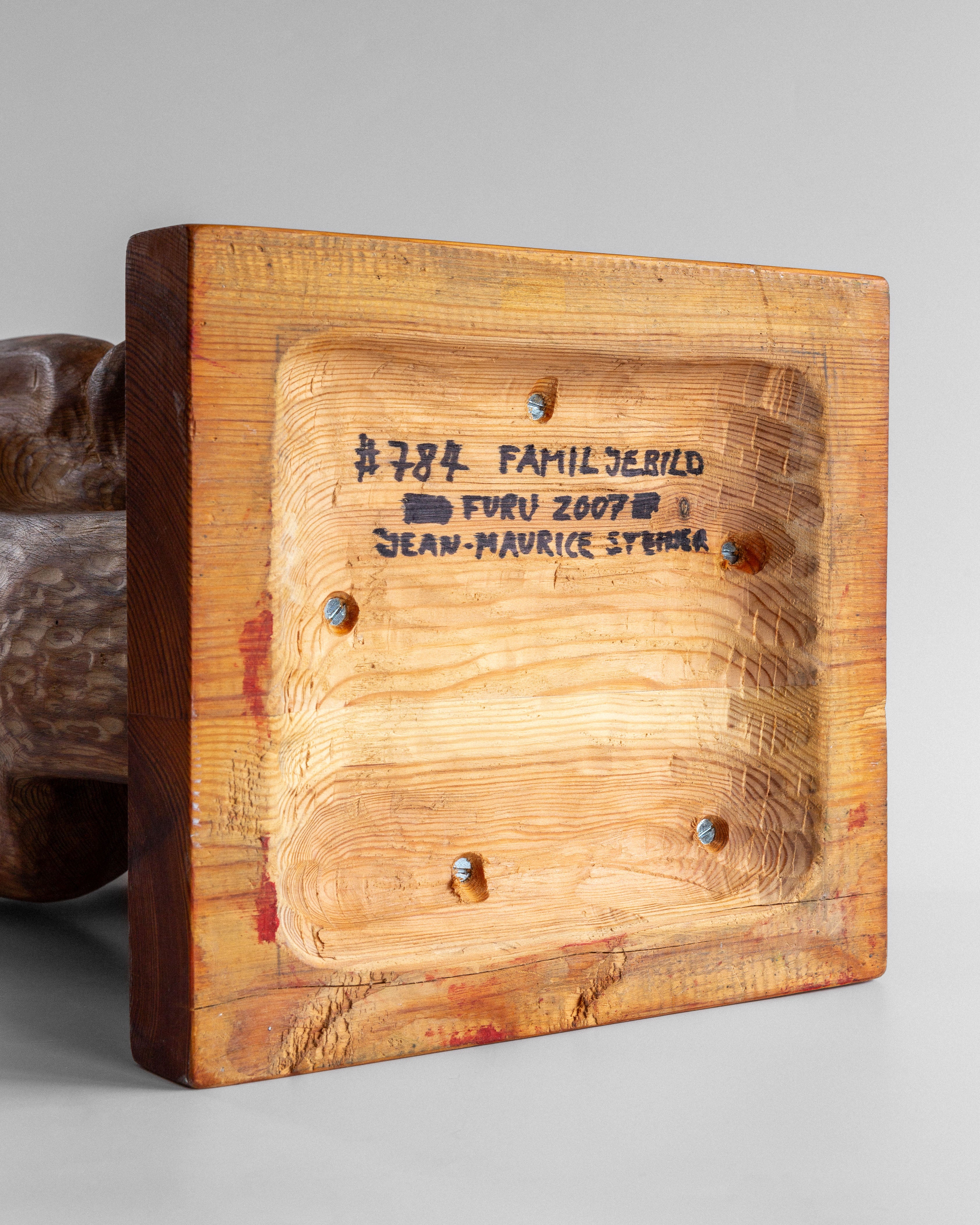 Large Wooden Sculpture by Jean-Maurice Steiner, 2007