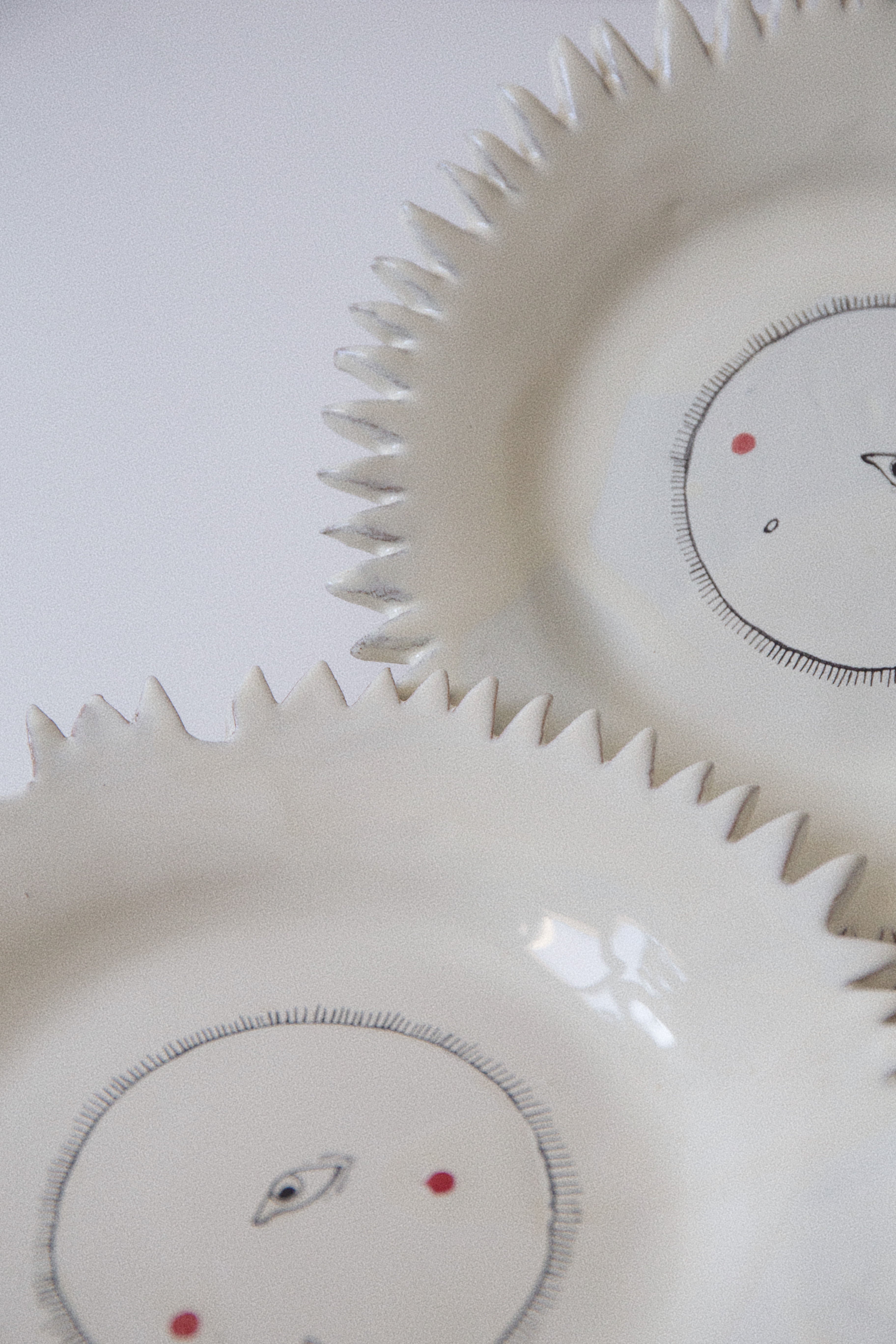 Beautiful sun plate with vibrant yellow, orange, and red colors, perfect for serving meals and adding a touch of summer to your table decor