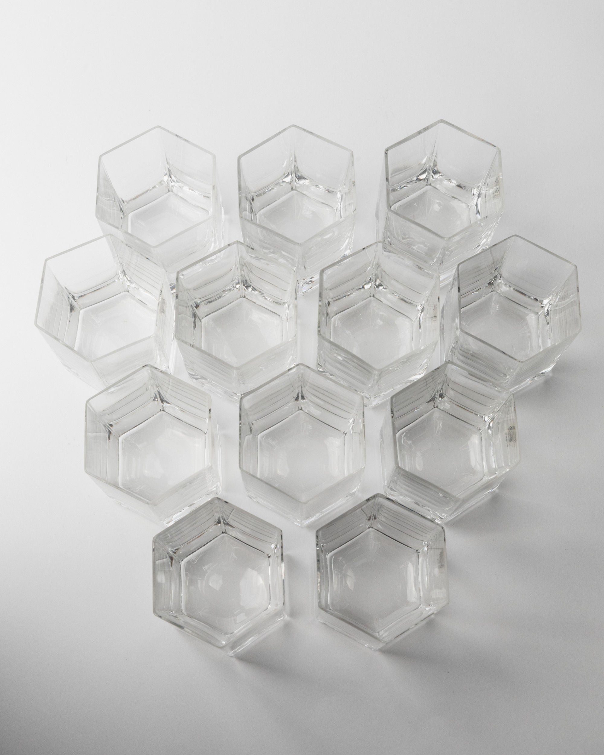 12 Drinking Glasses by Europa Cristalleria, 1980s
