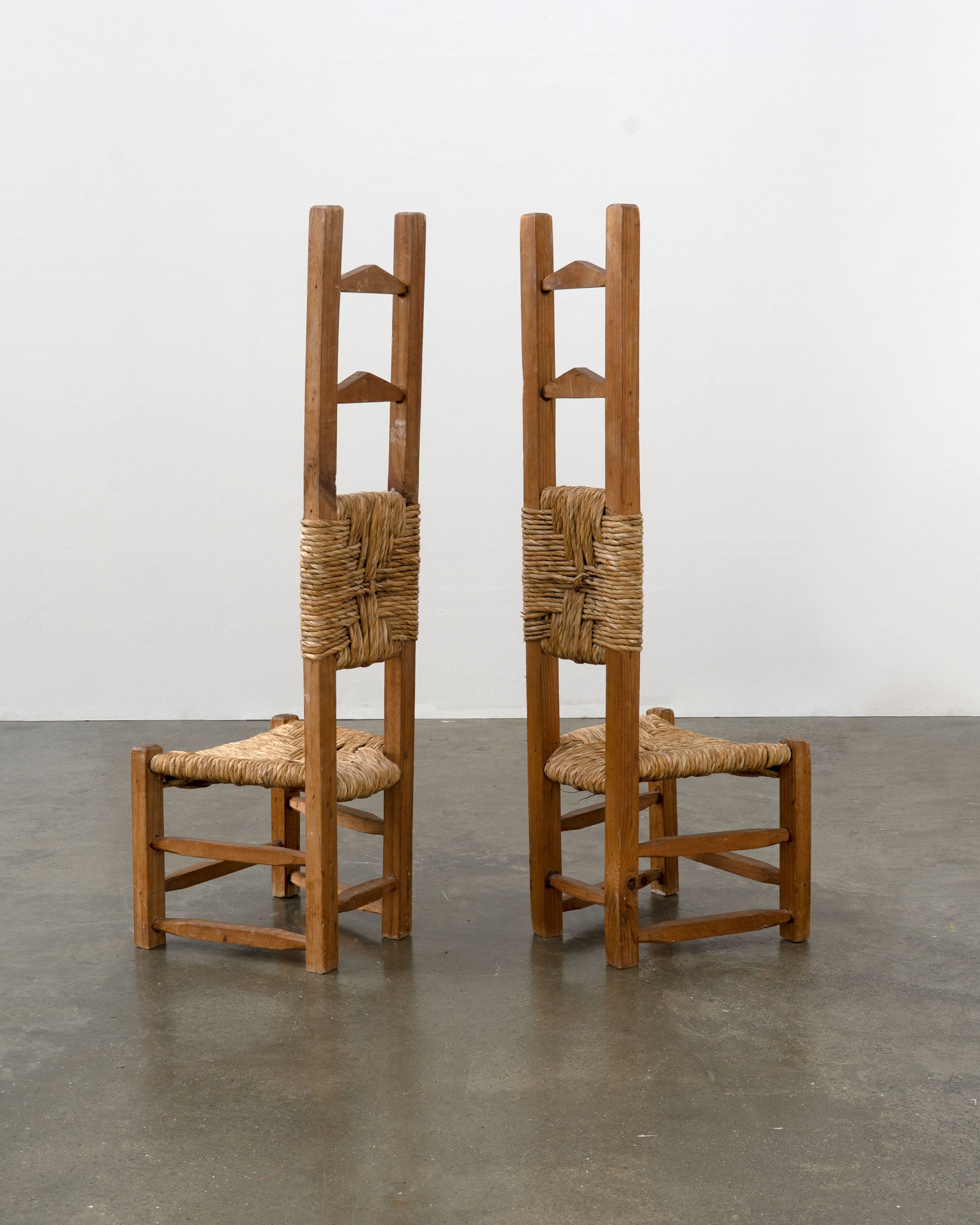 Little Chilean Pine and Rush Chairs