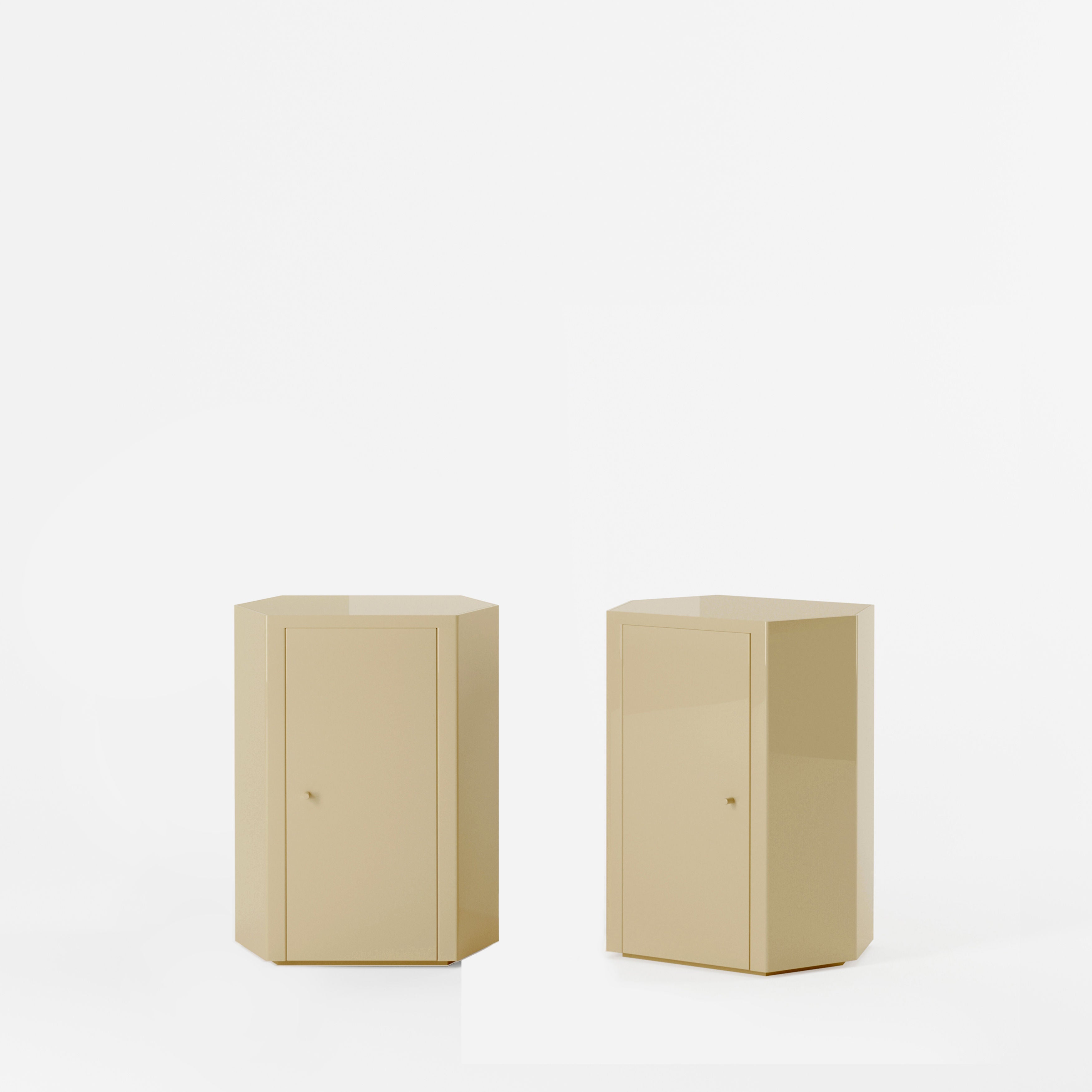 Pair of Park Nightstand in Lacquer