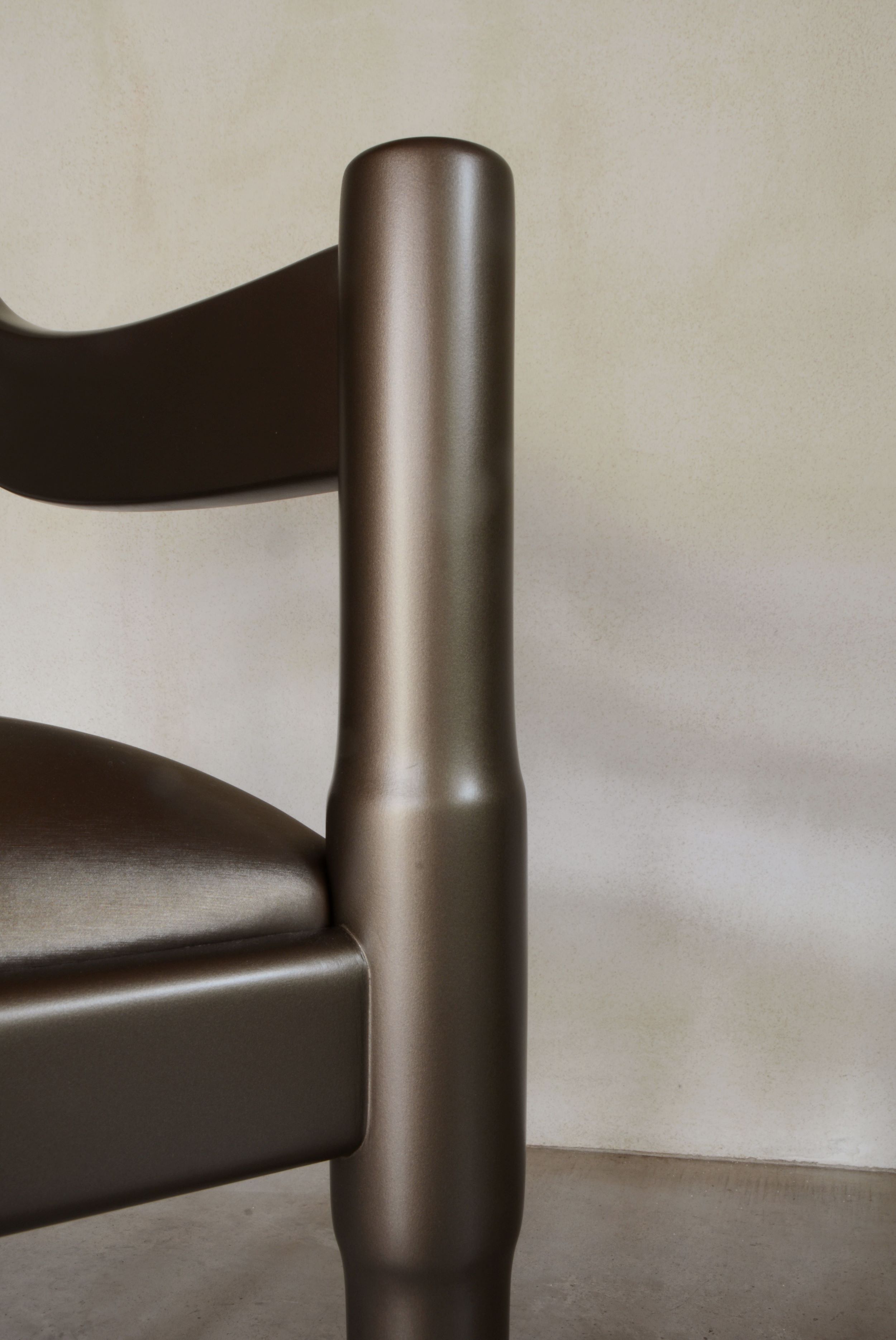 892 Carimate Chair by Vico Magistretti for Cassina, ca 1970 Bronzed