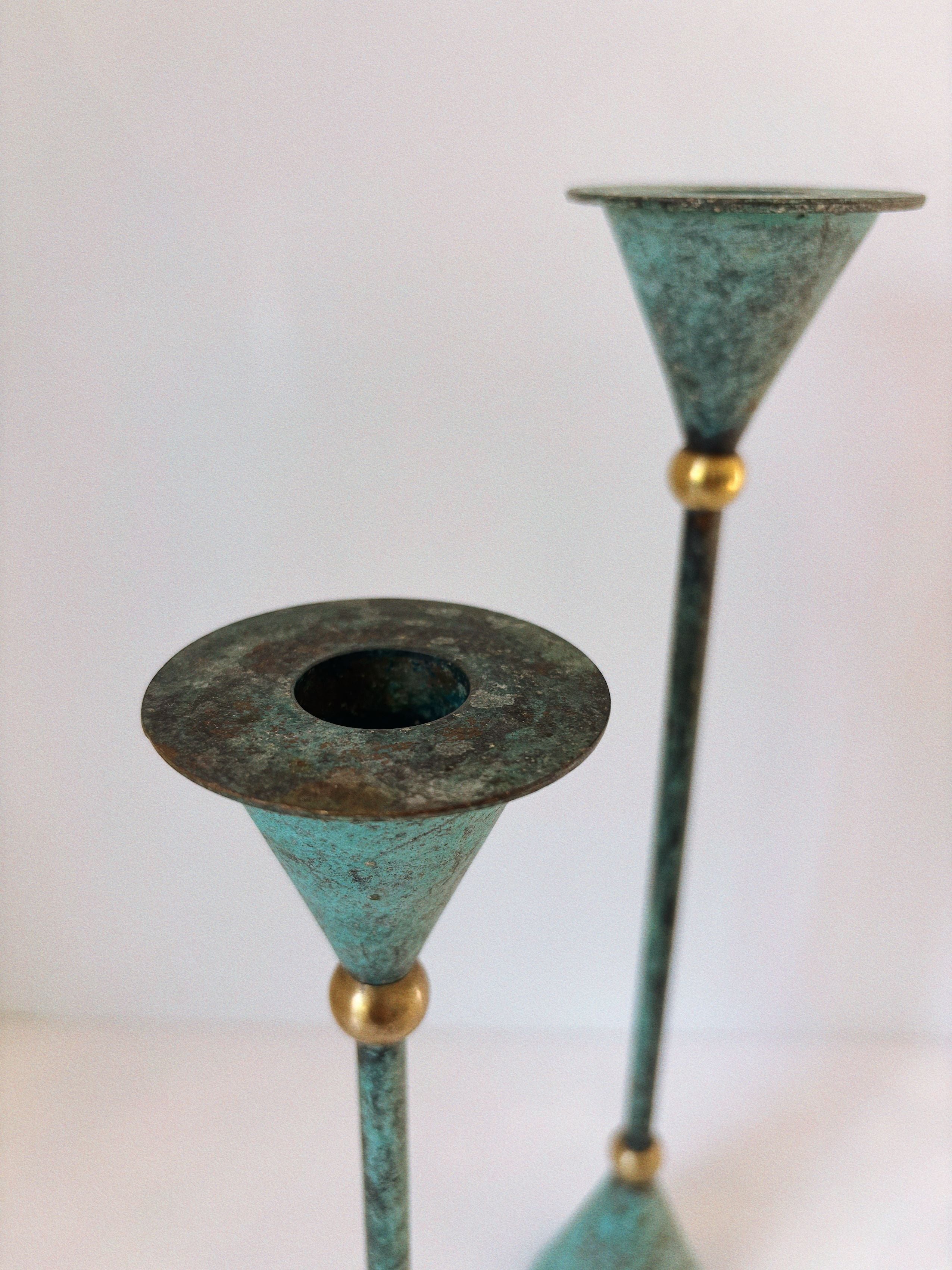 Set of 3 Postmodern Candleholders