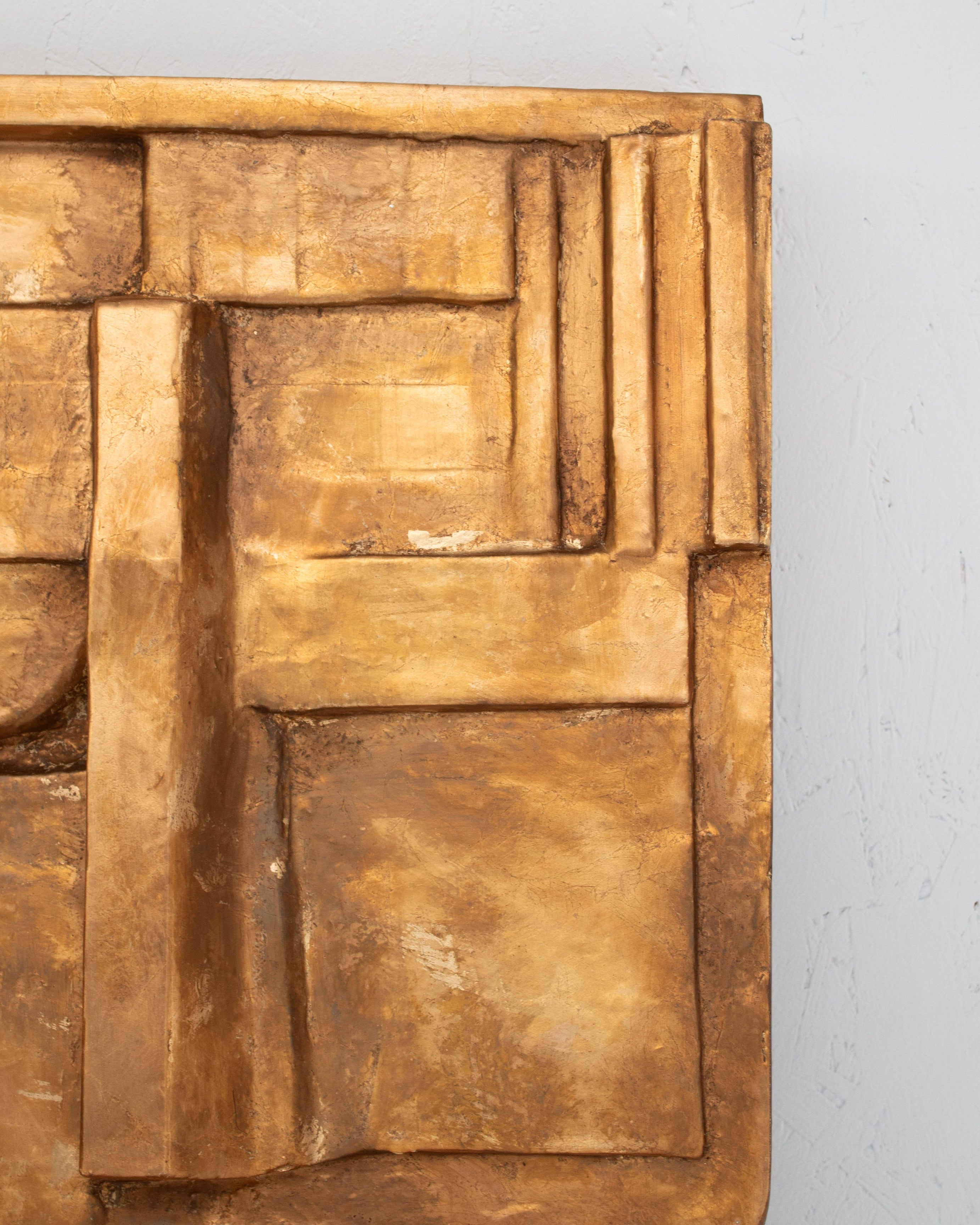 Cubist Wall Sculpture in Plaster