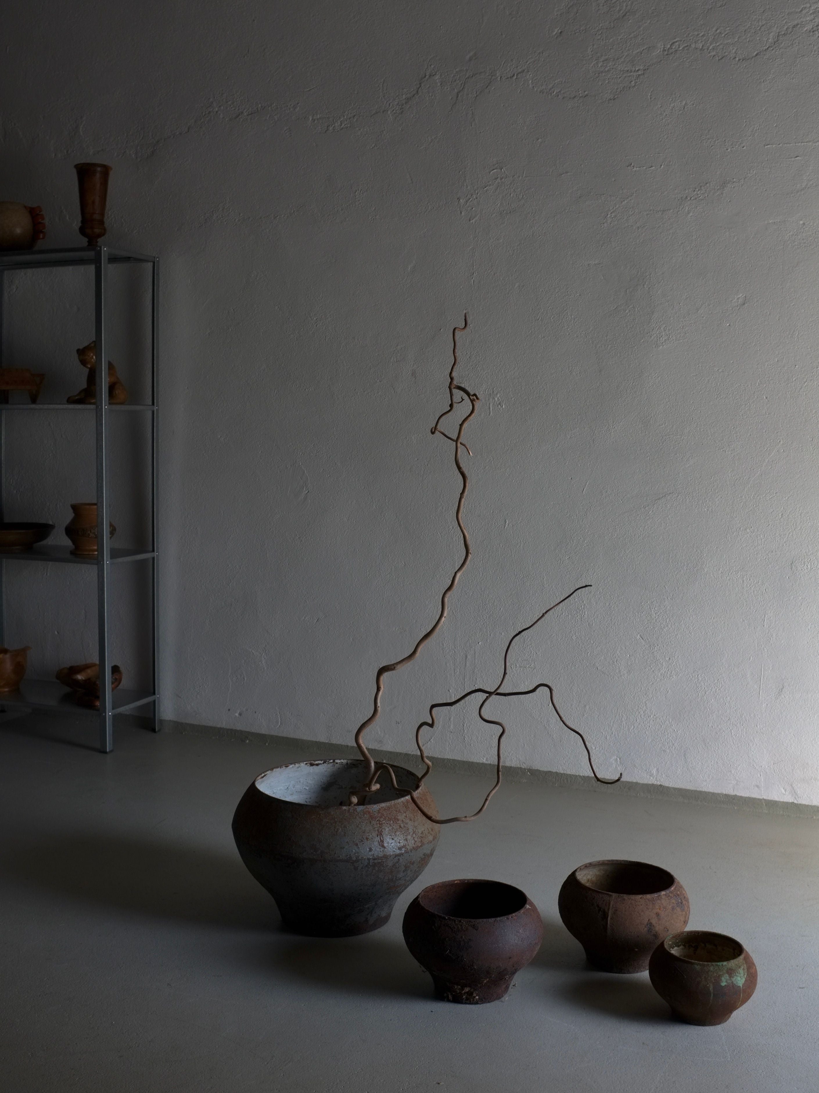 Wabi Sabi Iron Cooking Pots, Latvia 1930s