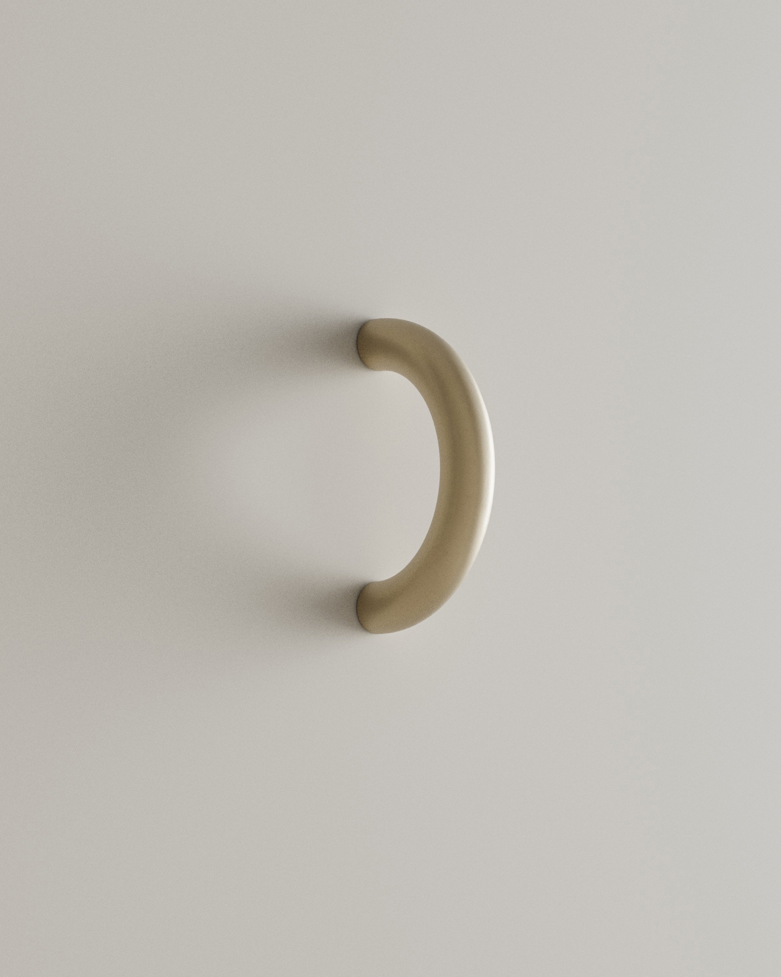 CERCLE Cabinet Pull Thin (2 sizes) — overhead view on light surface