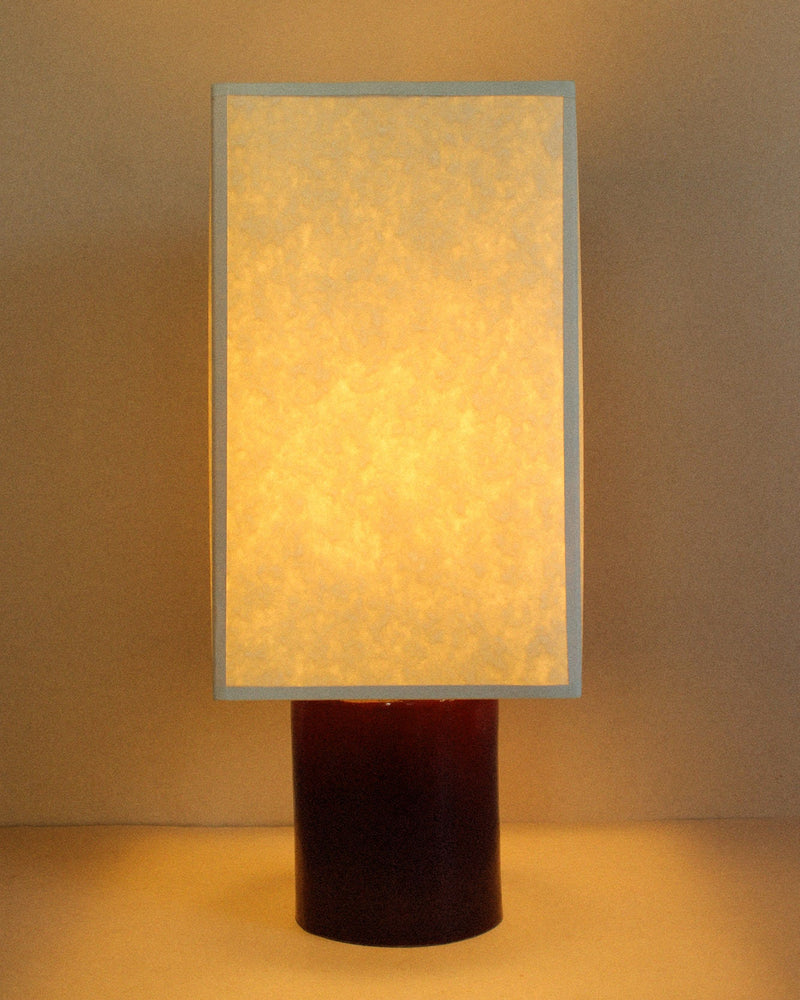 Pandora Lamp (Oxblood) by Casa Veronica | The Oblist — handcrafted ceramic, warm glow