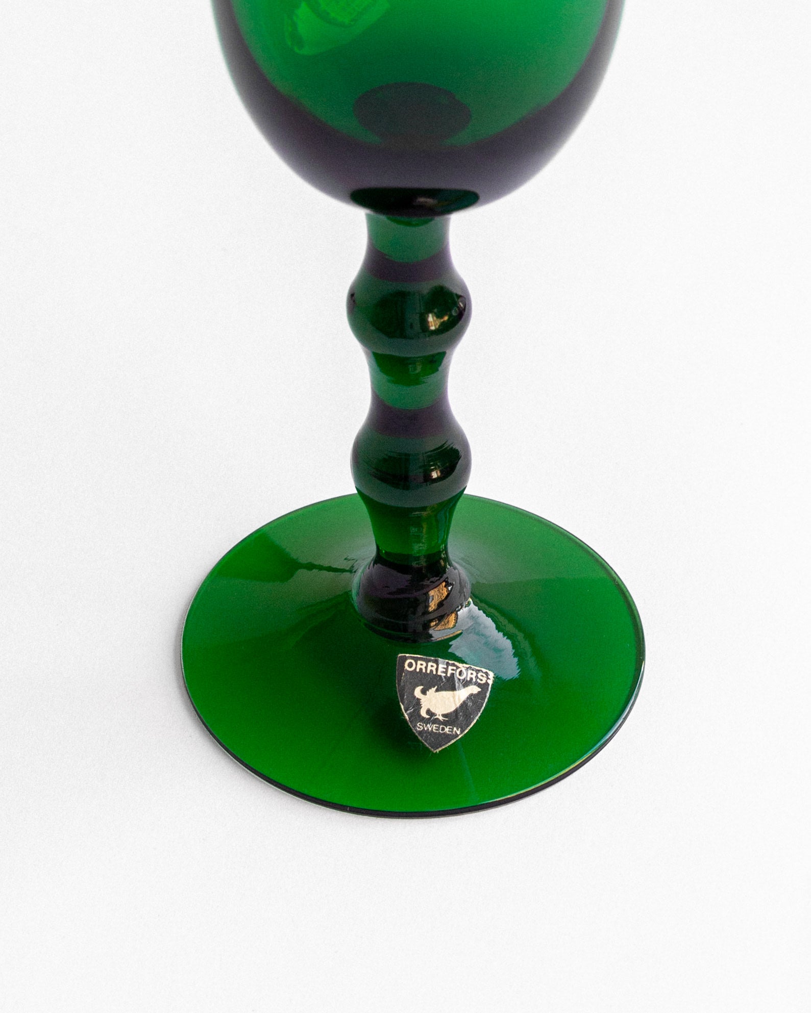 Set of Champagne Flutes by Simon Gate for Orrefors, Sweden — lifestyle setting