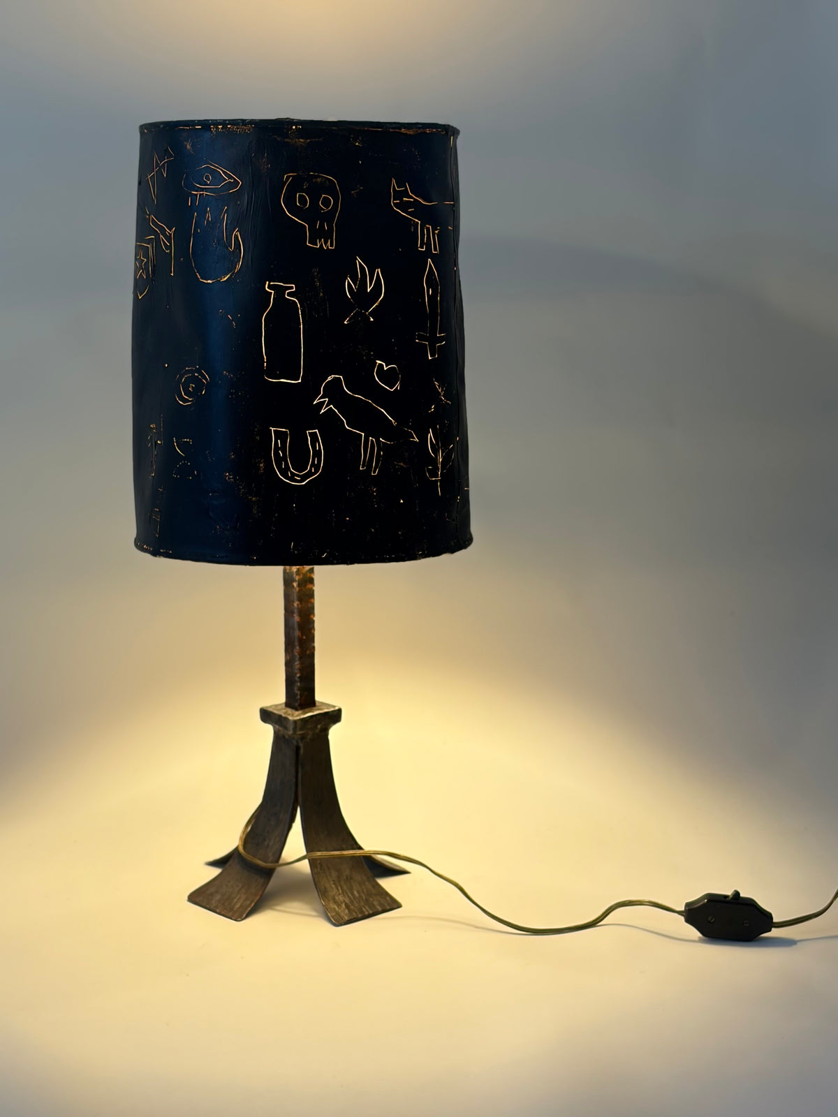Author's Cosmology Brutalist Lamp, 1970s, Spain — alternate view