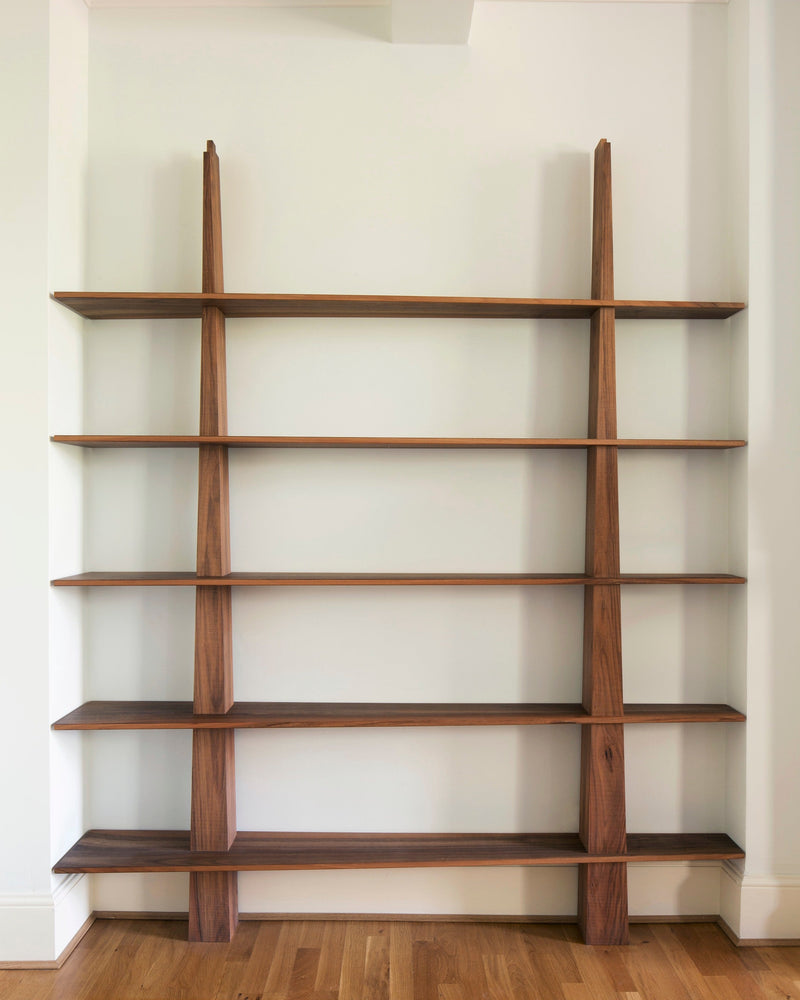 Greg Bookcase by Mauro Dell'Orco | The Oblist — walnut wood, modern design