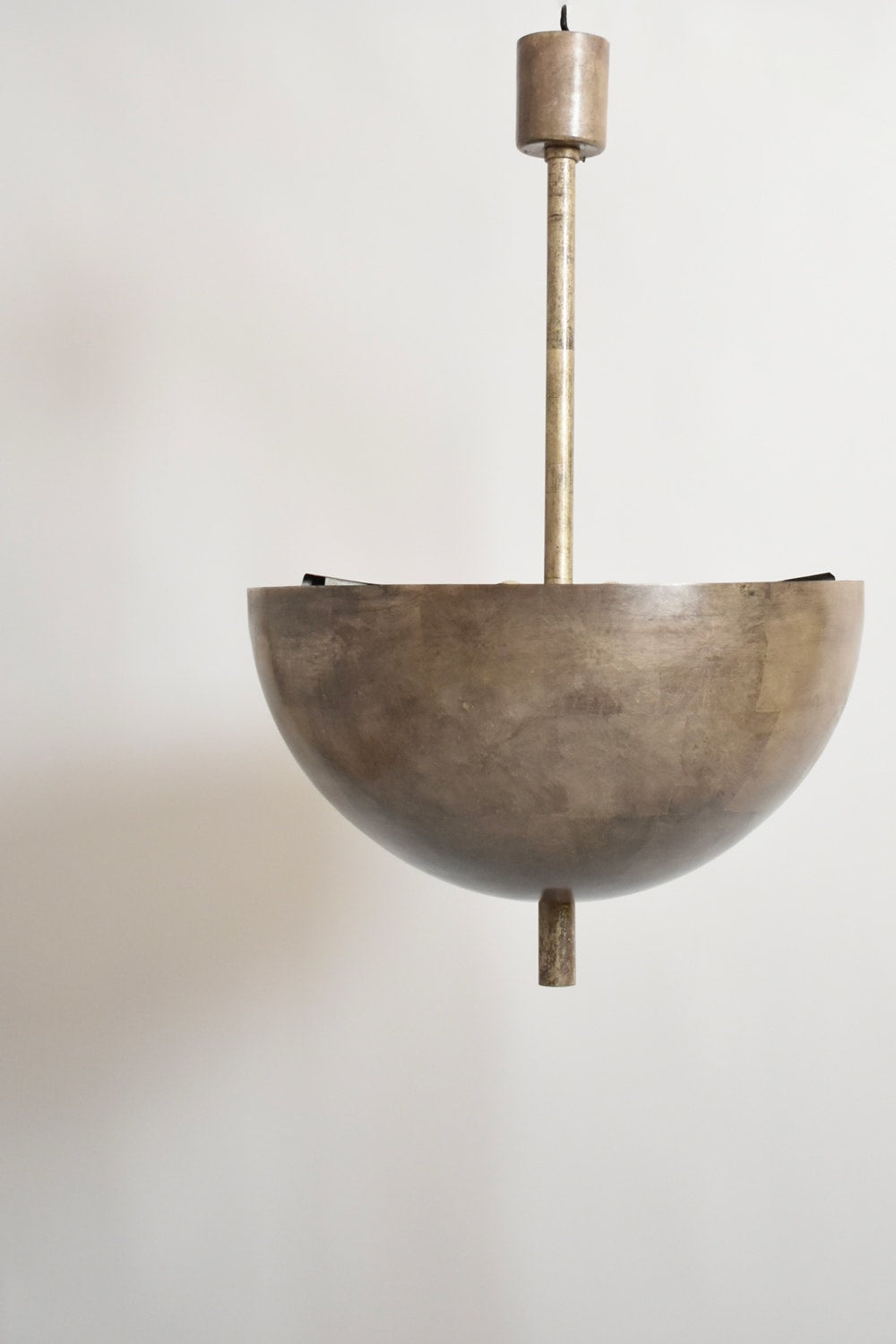 Modernist iron ceiling lamp, 1920s — close-up