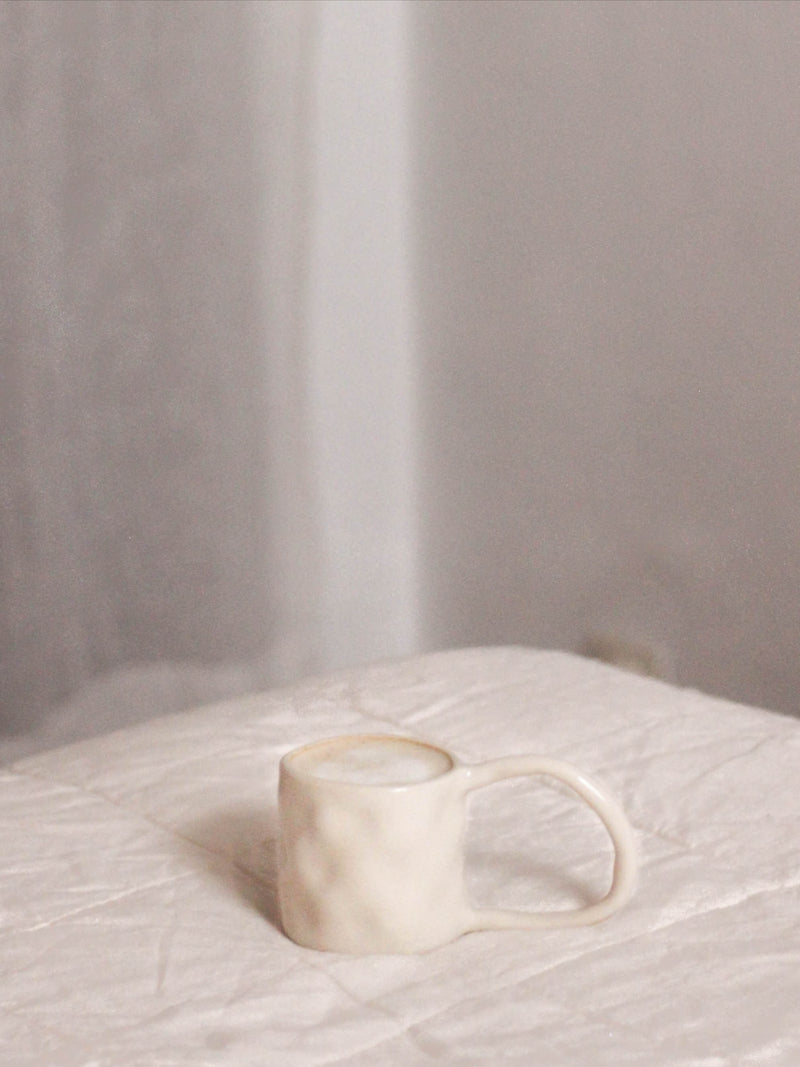 Stoneware Mugs by Céju | The Oblist — handmade cream color
