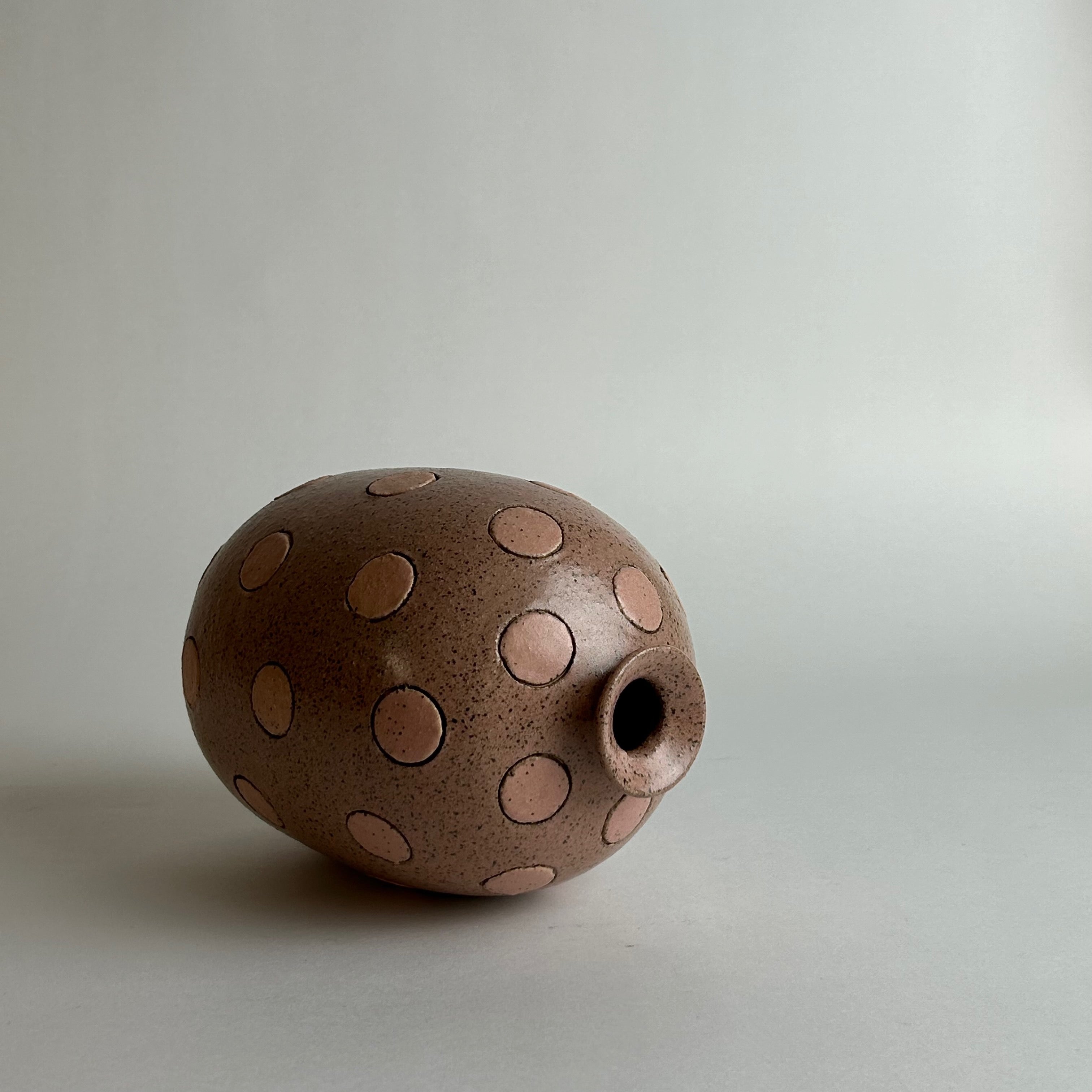 Pink Polka Dot Vase Matthew Ward Collection — detail view